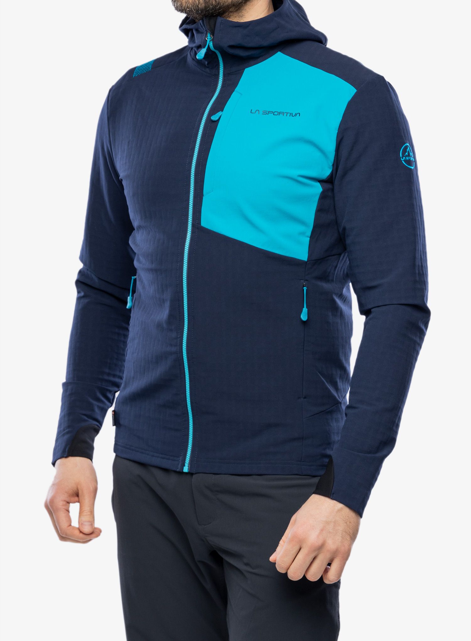 Куртка softshell La Sportiva Descender Storm Jkt - deep sea/tropic blue