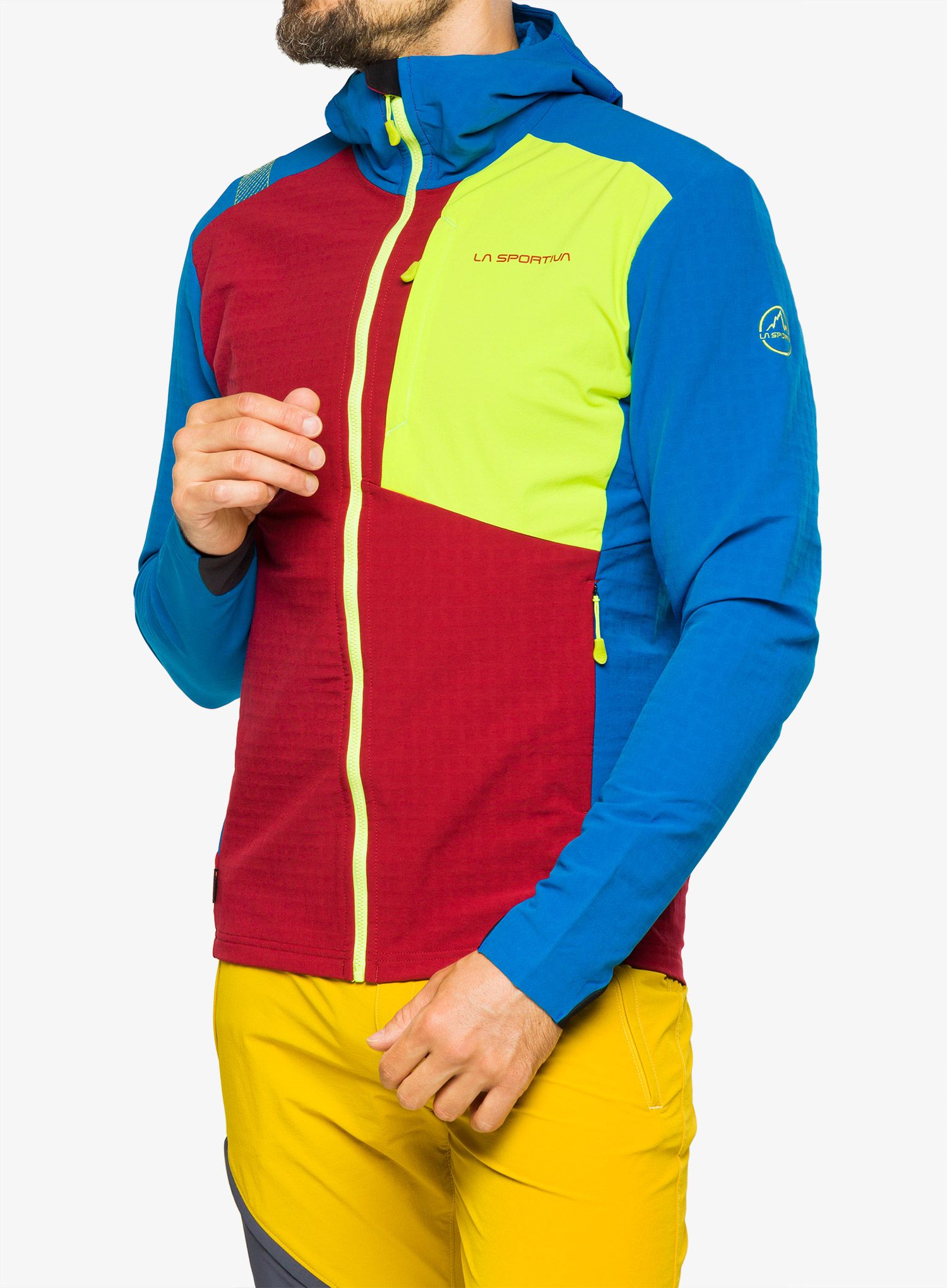 Куртка softshell La Sportiva Descender Storm Jkt - sangria/electric blue