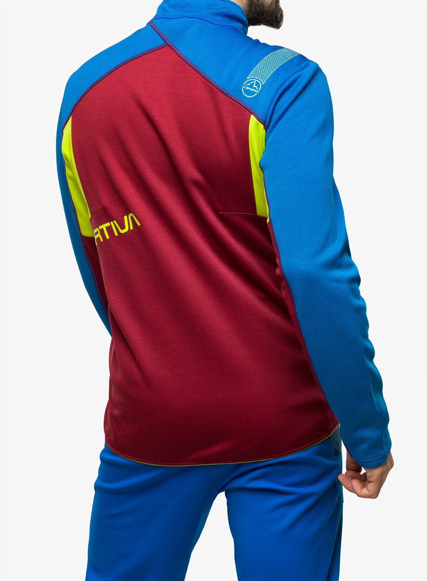 Кофта на замку La Sportiva Elements Jacket - sangria/electric blue