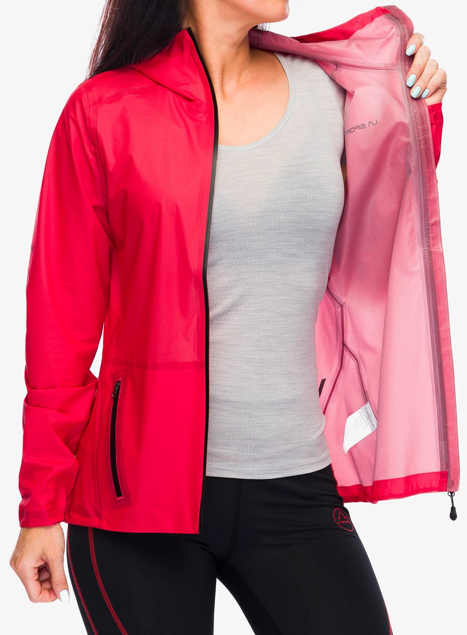 Куртка для бігу жіноча La Sportiva Ethereal Pro Jacket - hibiscus/black