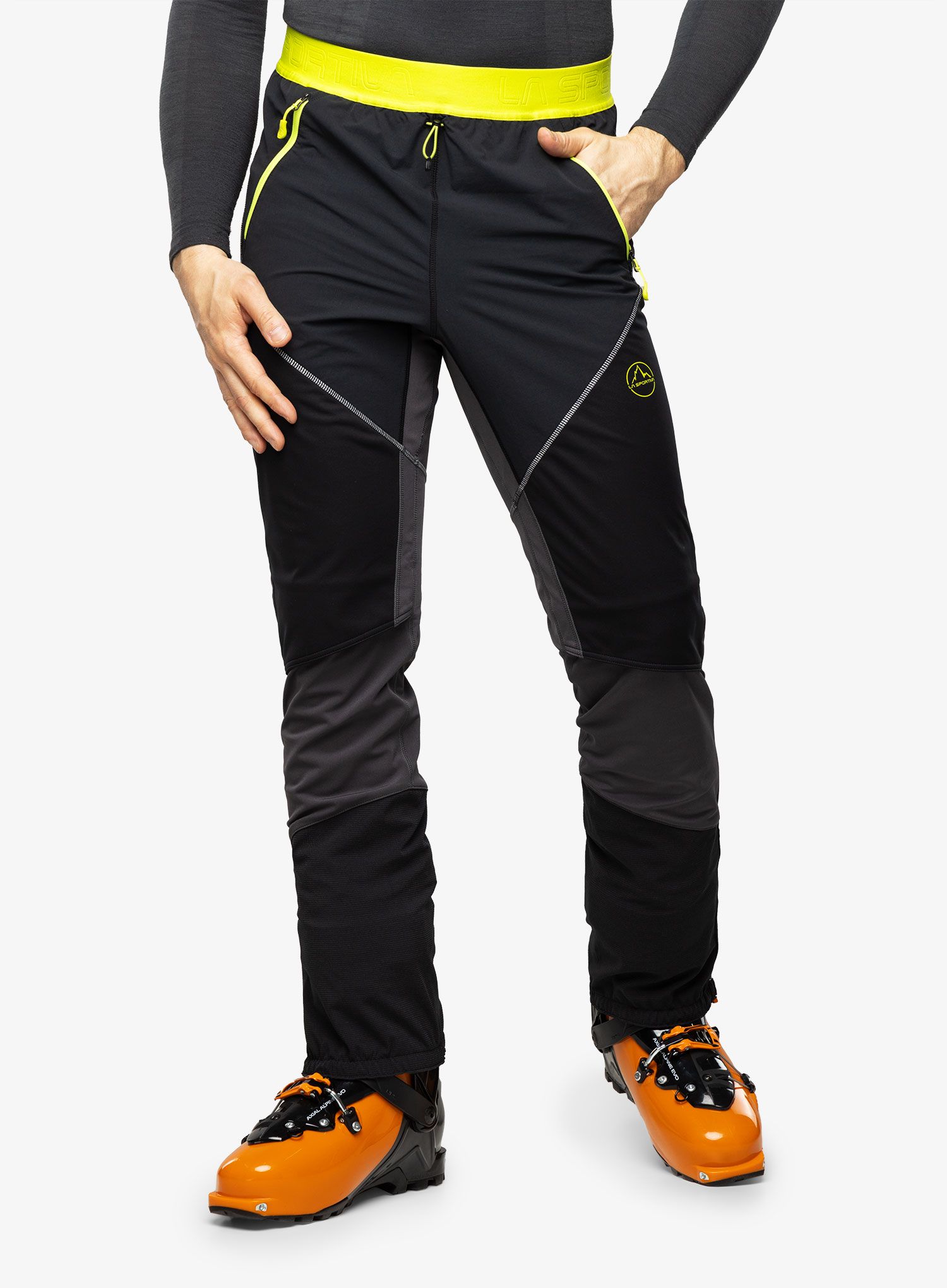 Штани скітурингові La Sportiva Kyril Pant - black/lime punch