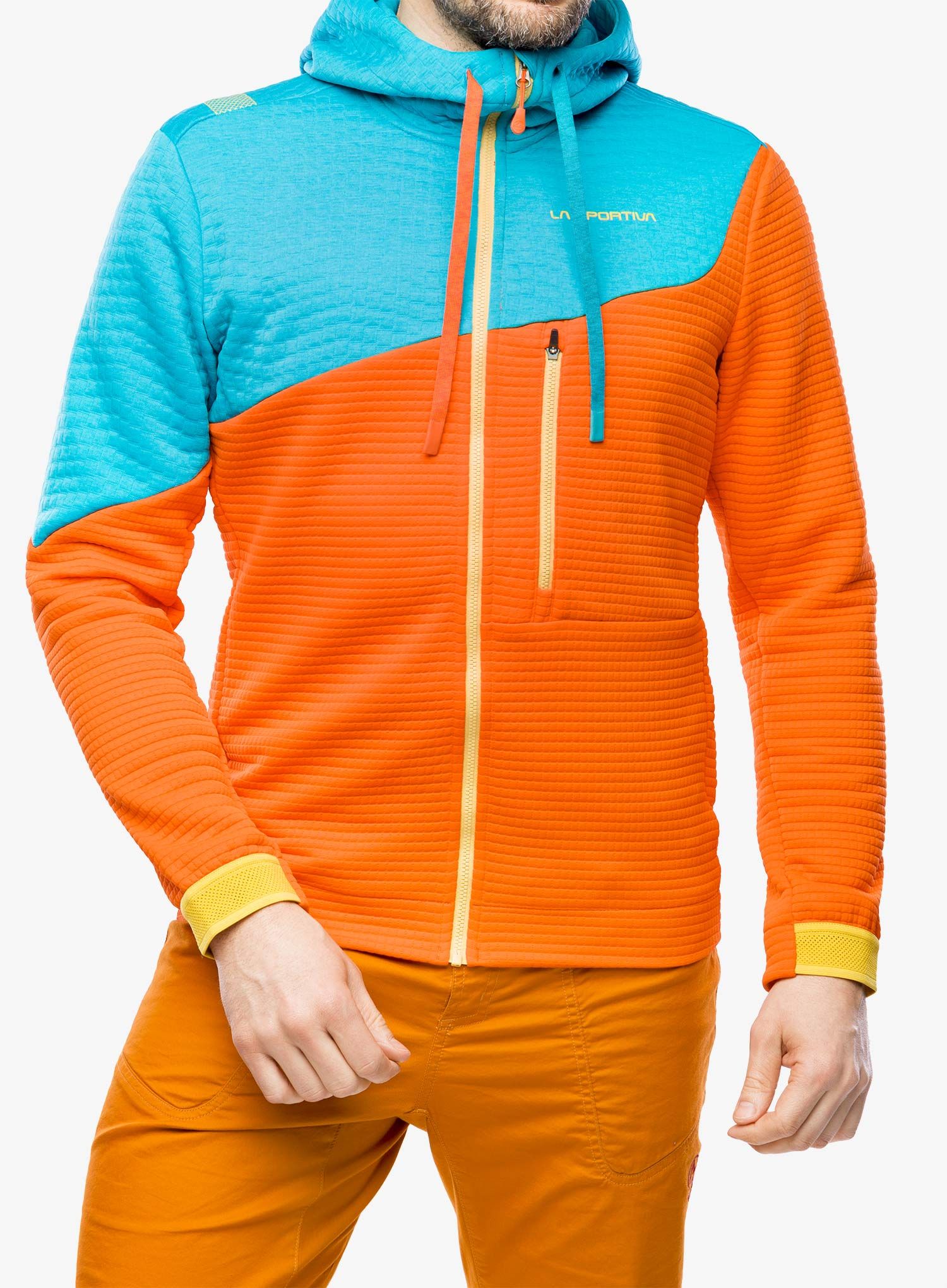 Кофта з каптуром La Sportiva Method Hoody - cherry tomato/tropic blue