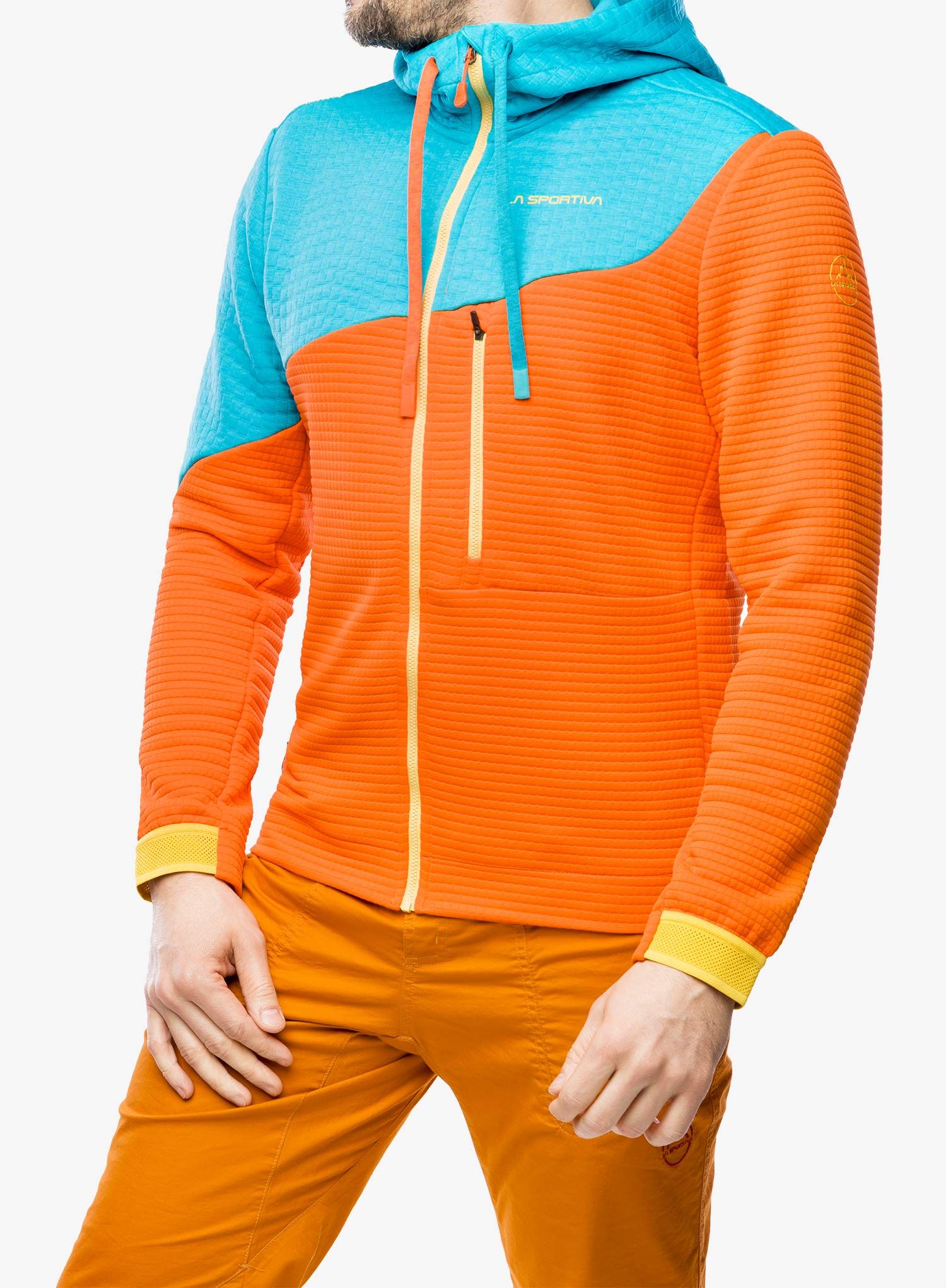 Кофта з каптуром La Sportiva Method Hoody - cherry tomato/tropic blue