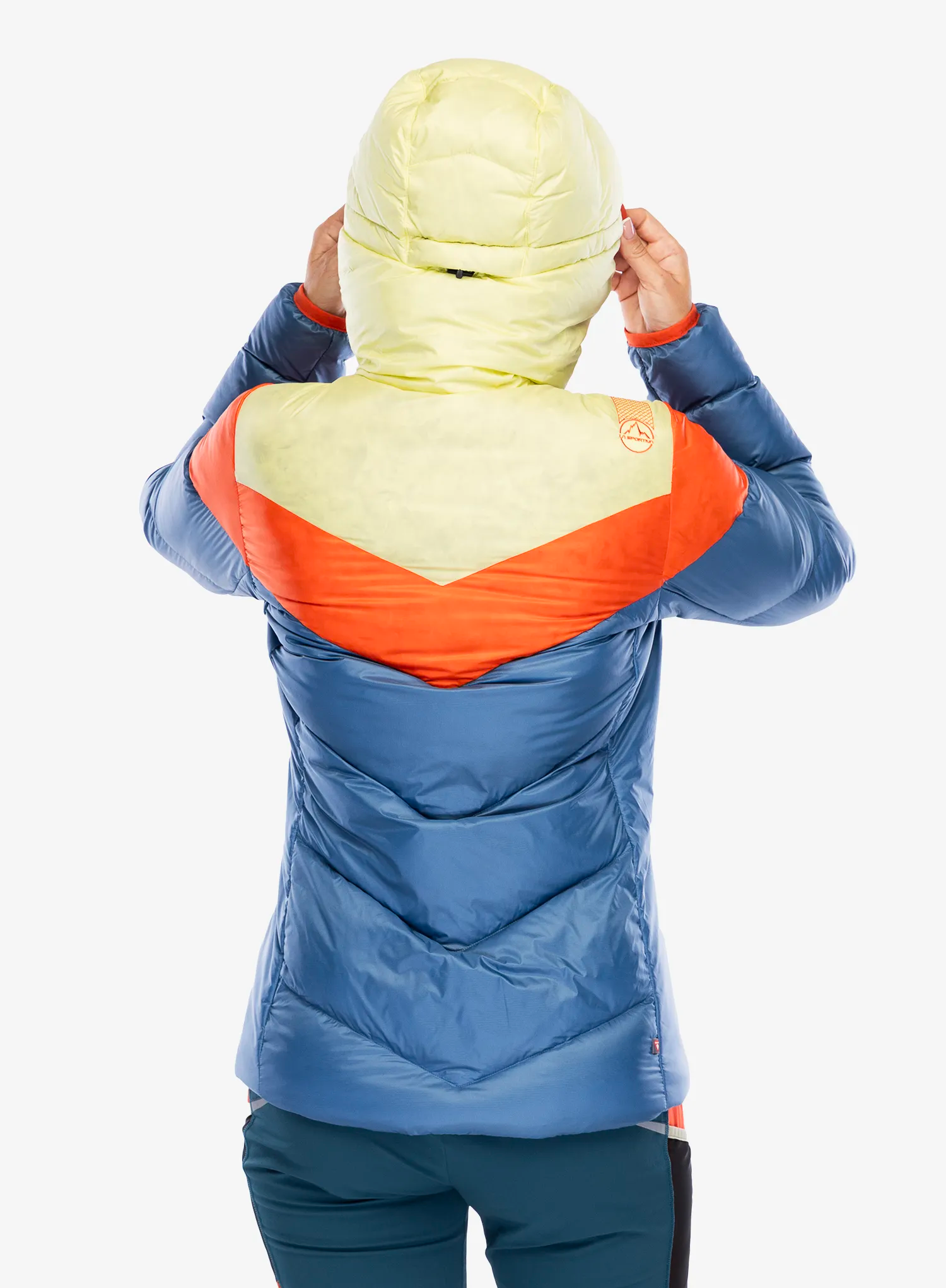 Пуховик жіноча La Sportiva Nature Down Jkt - moonlight/cherry tomato