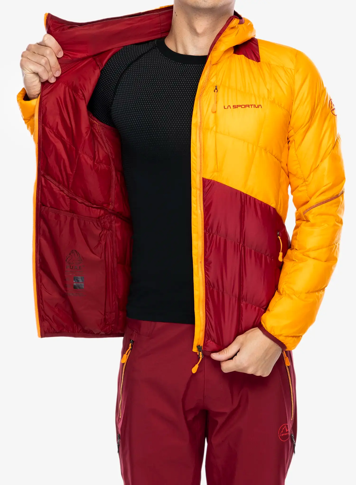 Пуховик La Sportiva Pinnacle Down Jkt - papaya/sangria