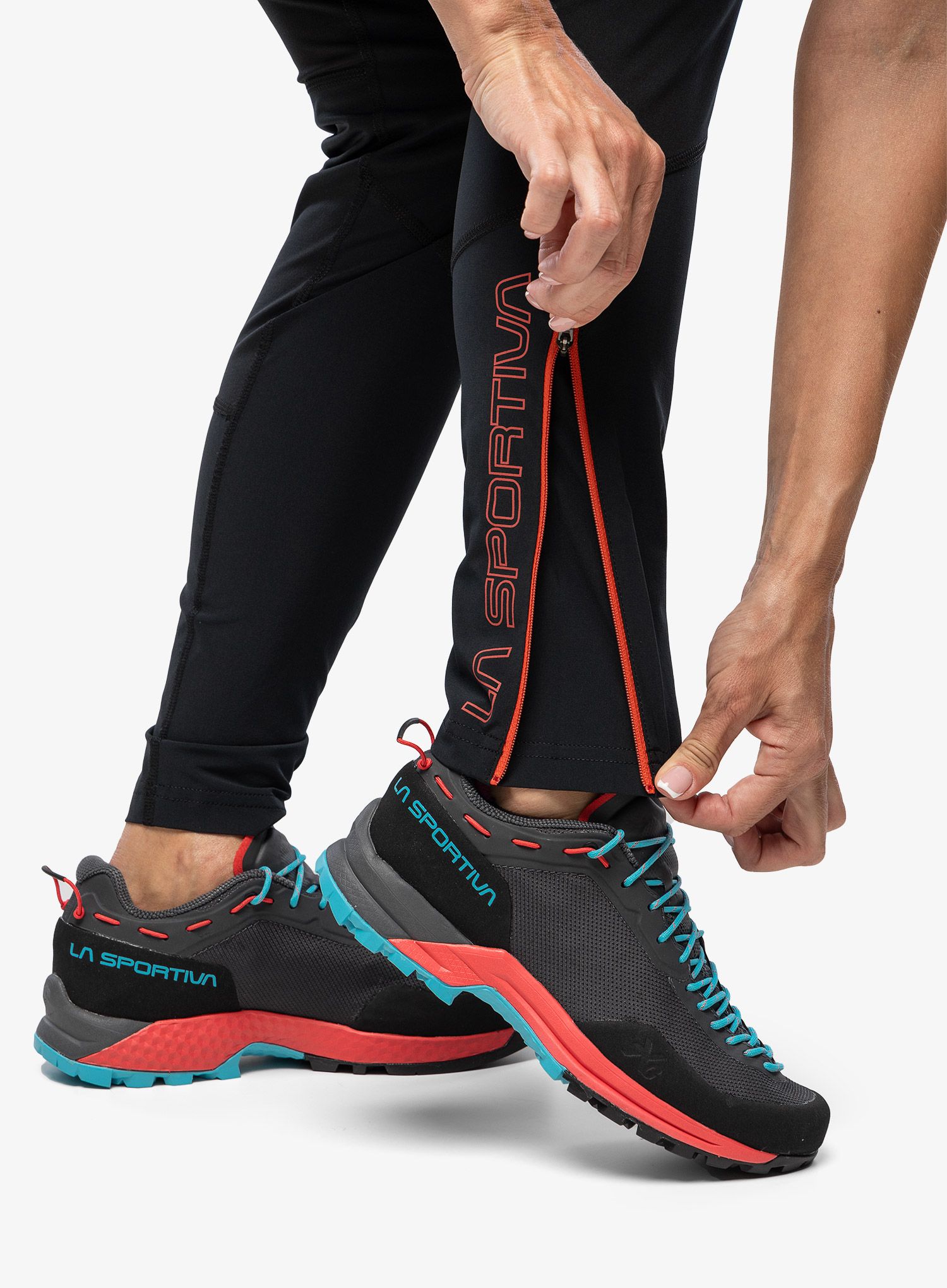 Штани для бігу жіночі La Sportiva Primal Pant - black/cherry tomato