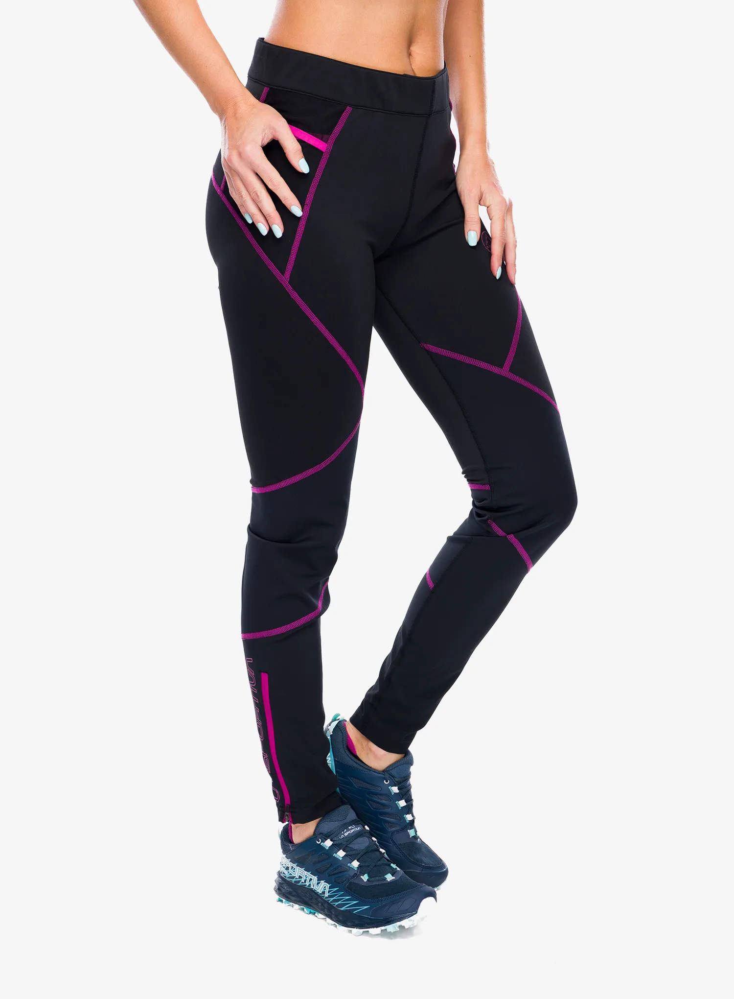 Штани для бігу жіночі La Sportiva Primal Pant - black/springtime