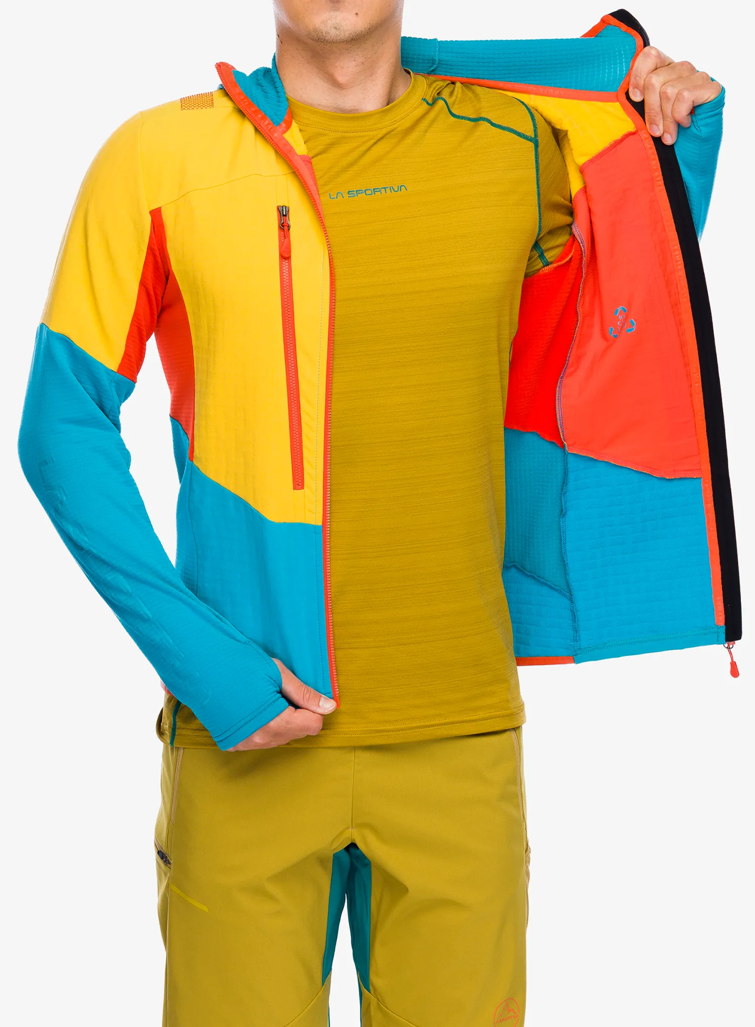 Кофта з каптуром La Sportiva Session Tech Hoody - tropic blue/bamboo