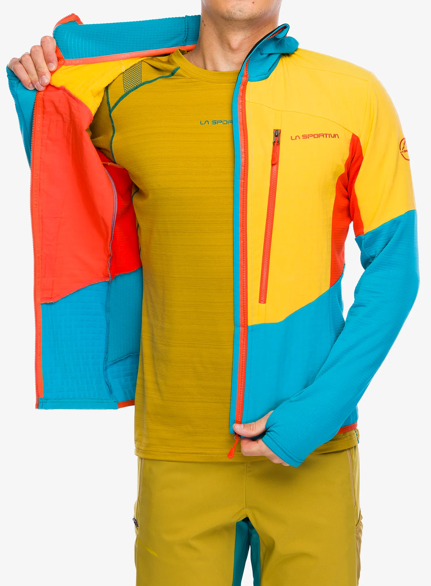 Кофта з каптуром La Sportiva Session Tech Hoody - tropic blue/bamboo