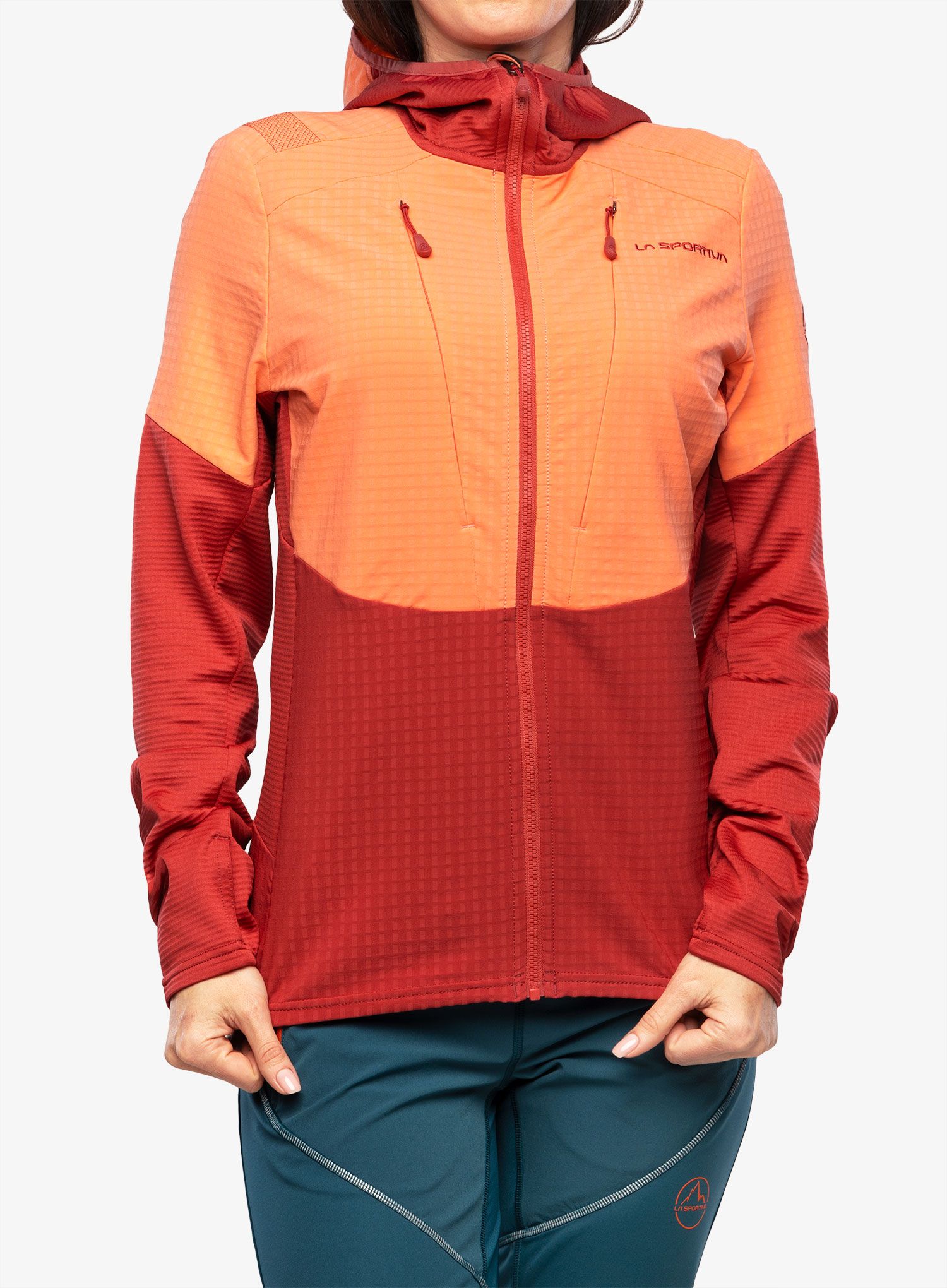 Кофта з каптуром жіноча La Sportiva Session Tech Hoody - velvet/flamingo