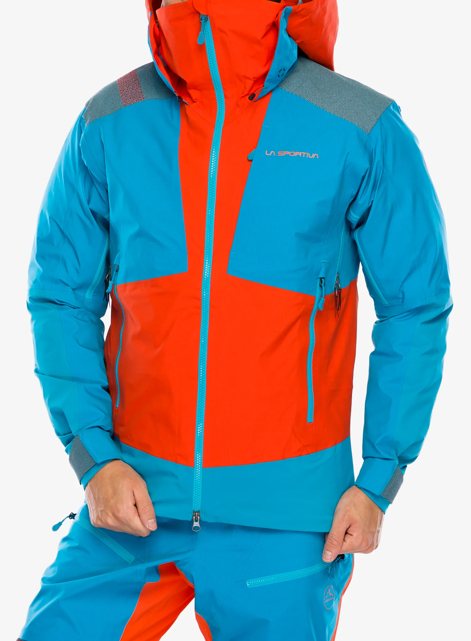 Куртка GORE-TEX La Sportiva Supercouloir GTX Pro Jkt - cherry tomato/tropic blue