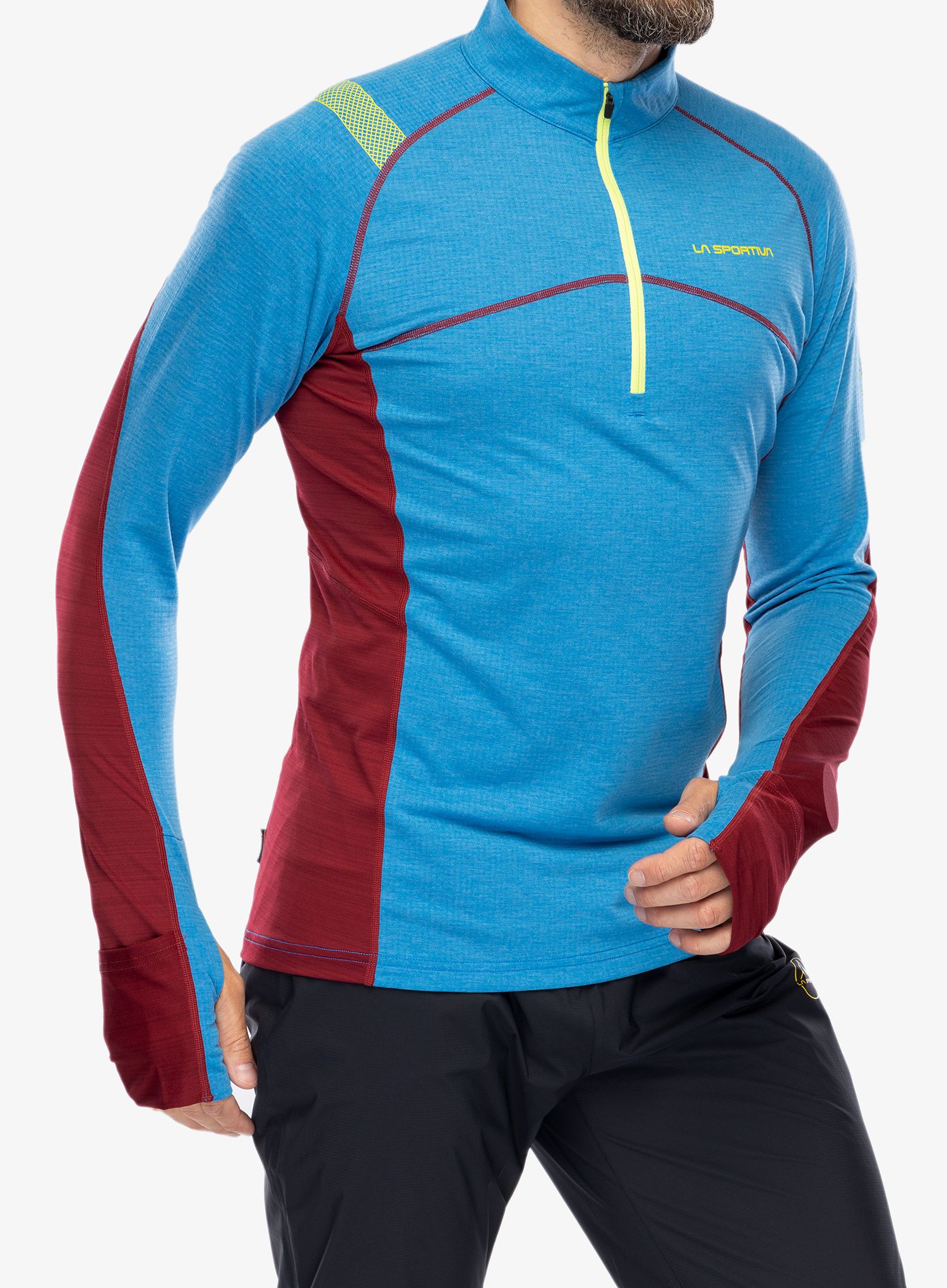 Кофта на замку La Sportiva Swift Long Sleeve - electric blue/sangria