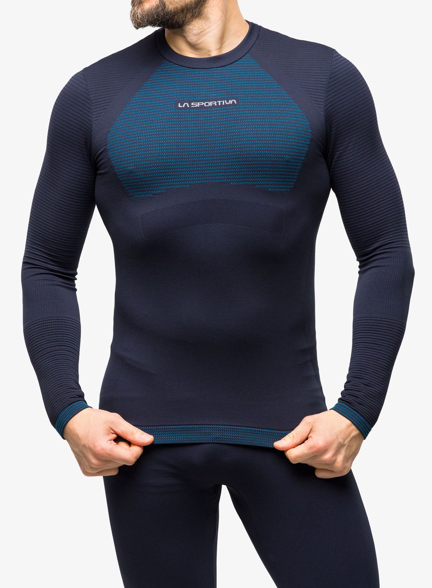 Термокофта La Sportiva Synth Light Longsleeve - storm blue/electric blue
