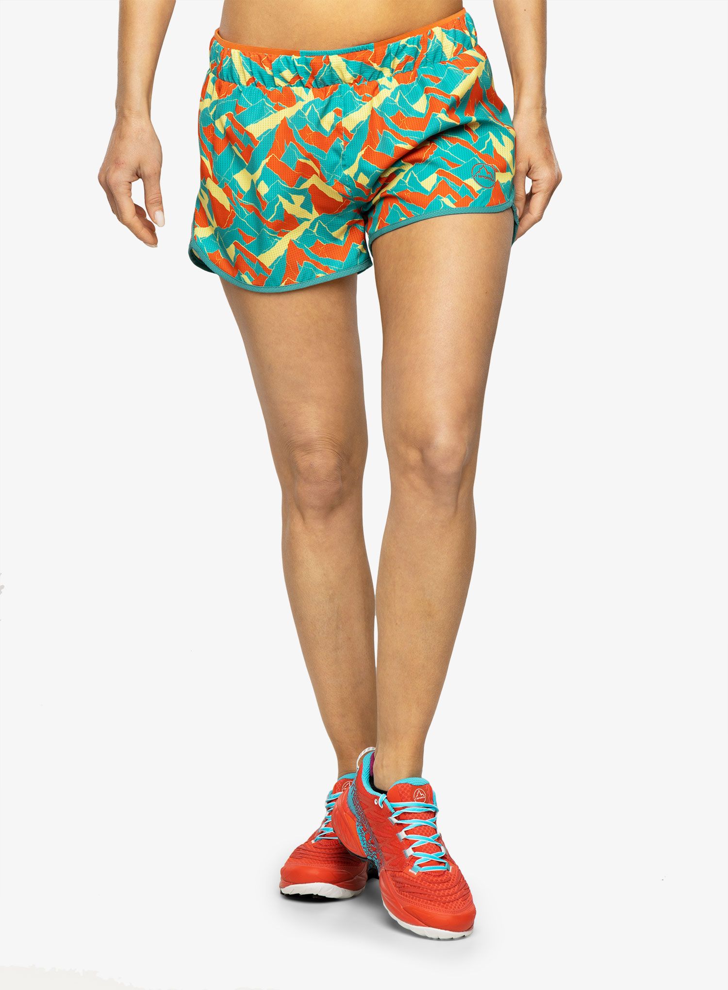 Шорти для бігу жіночі La Sportiva Timing Short - lagoon/cherry tomato