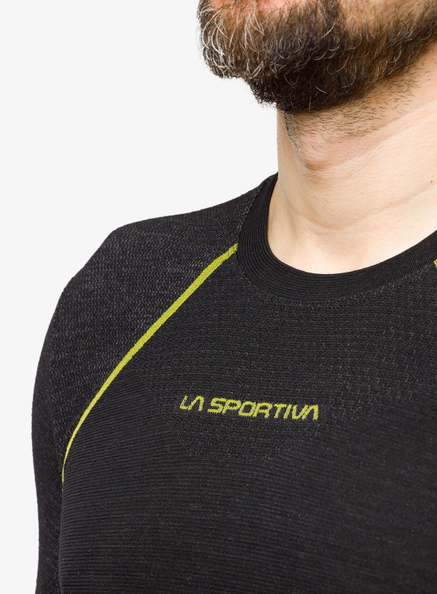 Термокофта La Sportiva Wool40 Aero Longsleeve - black/yellow