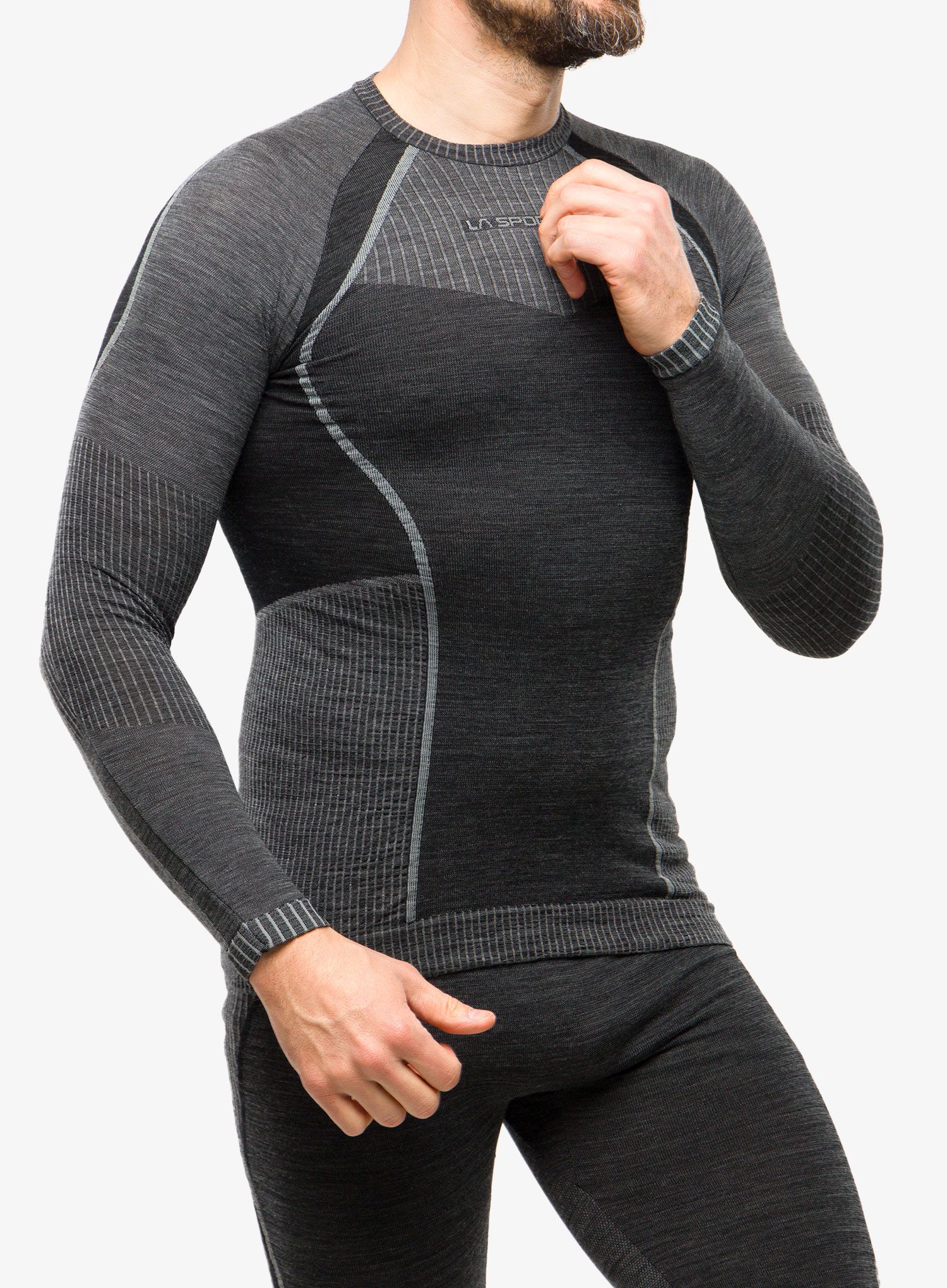 Термокофта La Sportiva Wool70 Tech Longsleeve - carbon/cloud
