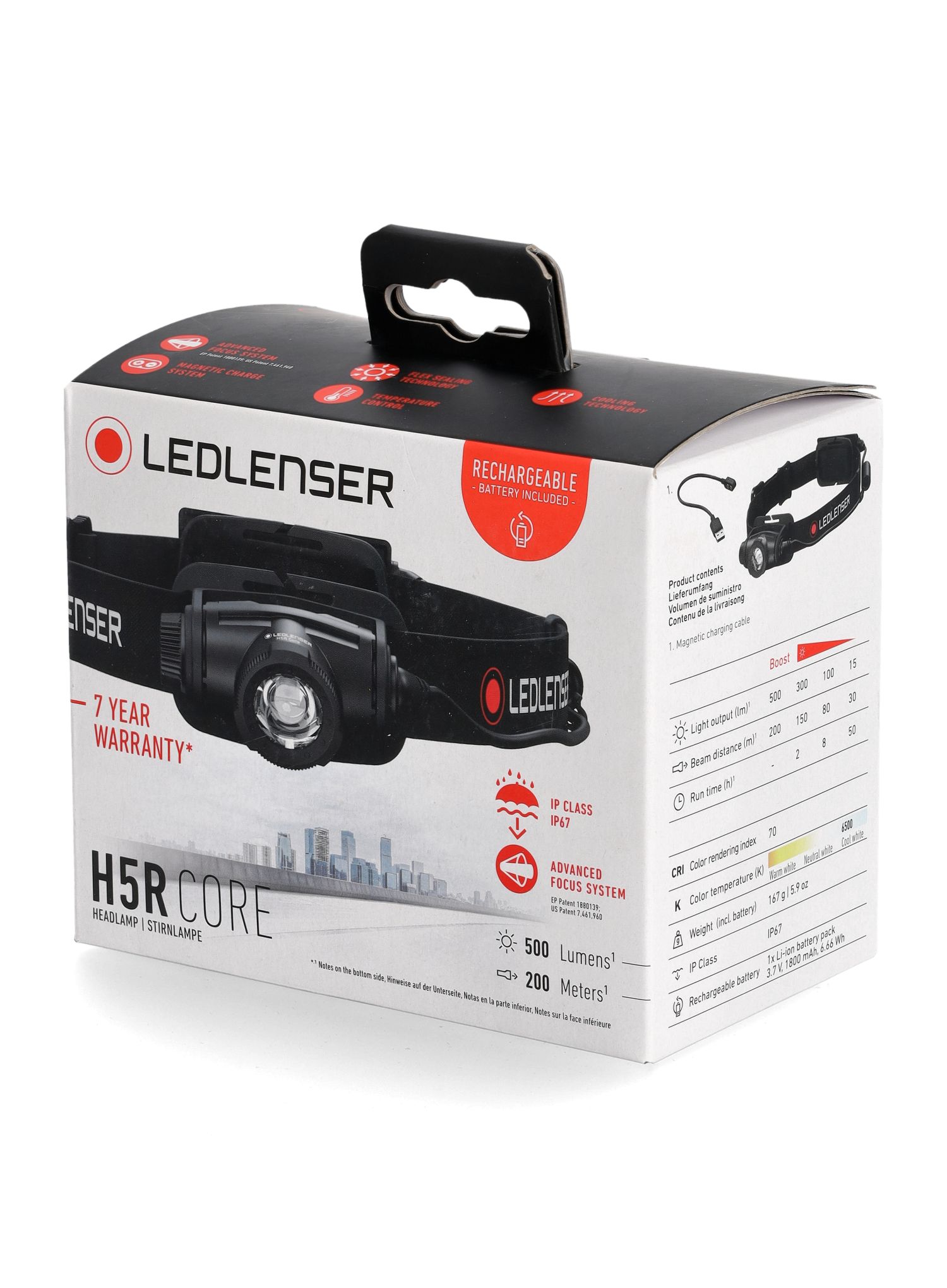 Ліхтар налобний Ledlenser H5R Core (500 lm)
