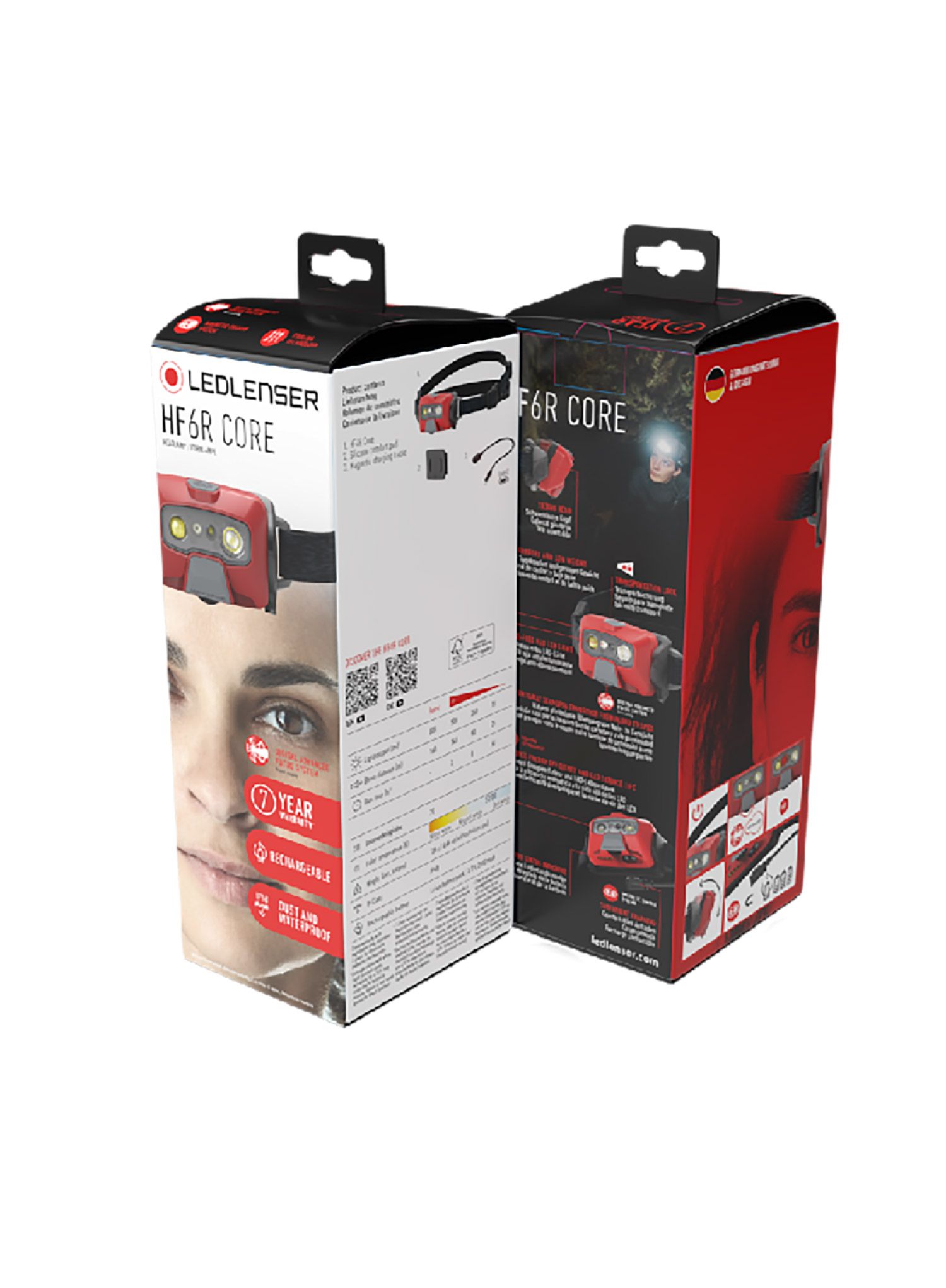 Ліхтар налобний Ledlenser HF6R - core red (800 lm)