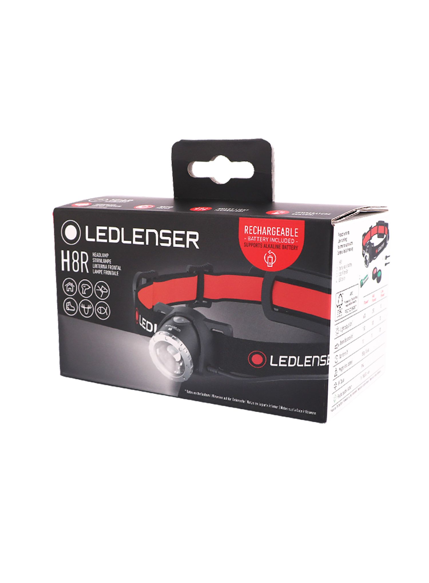 Ліхтар налобний Ledlenser HF8R - core black (1600 lm)