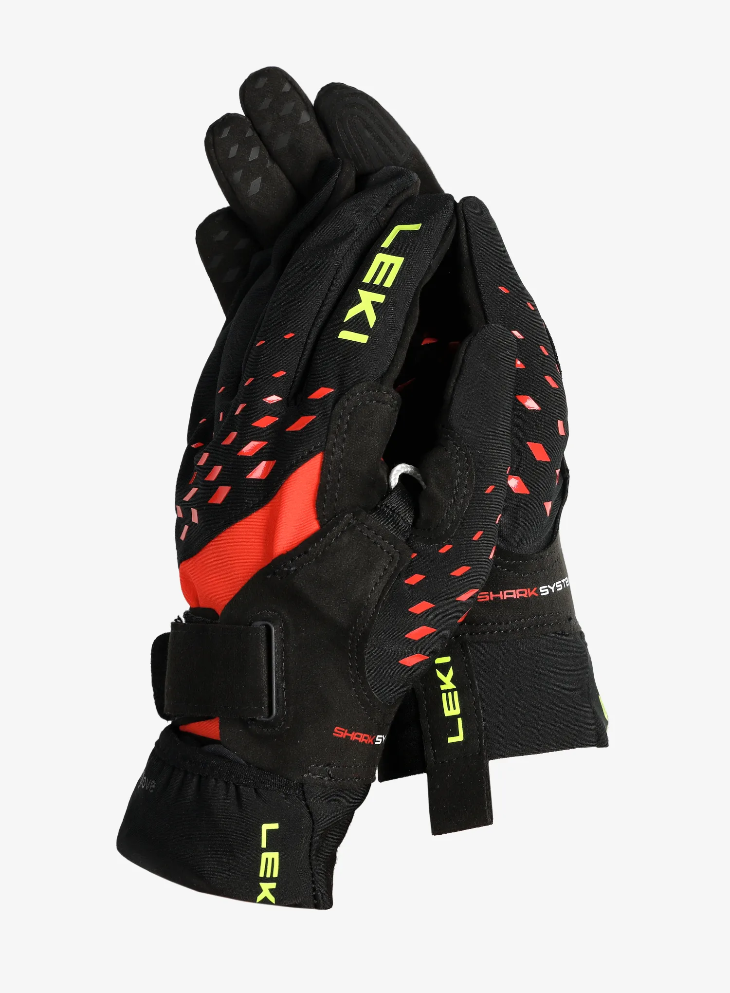 Рукавички Leki Ultra Trail Storm Shark - black/red/neonyellow