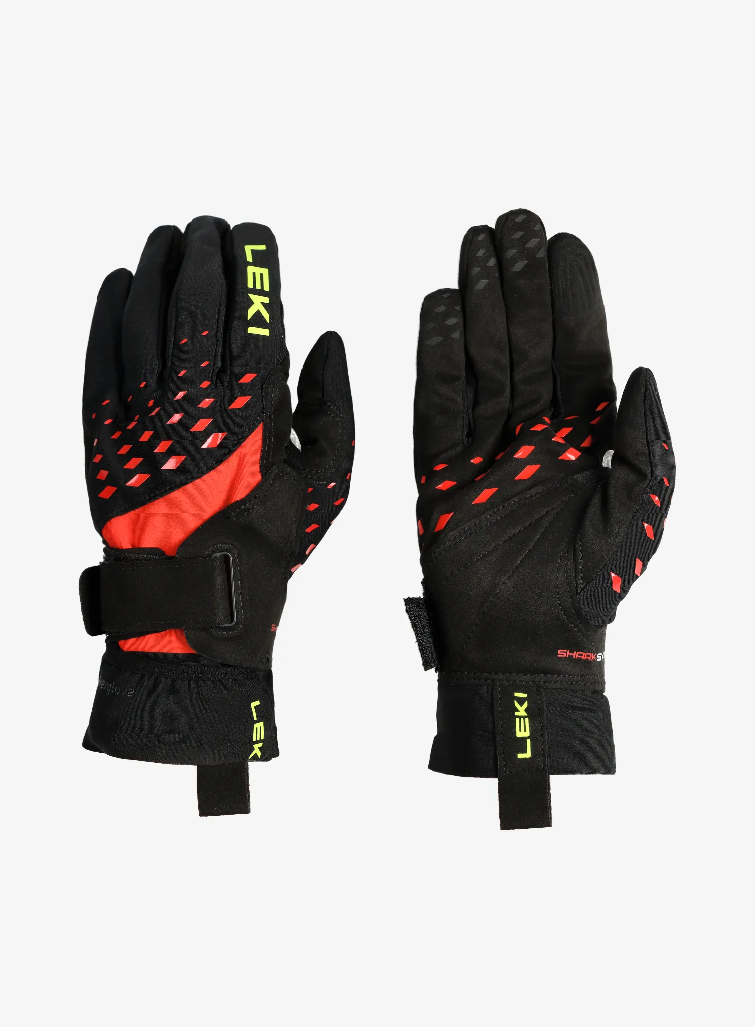 Рукавички Leki Ultra Trail Storm Shark - black/red/neonyellow