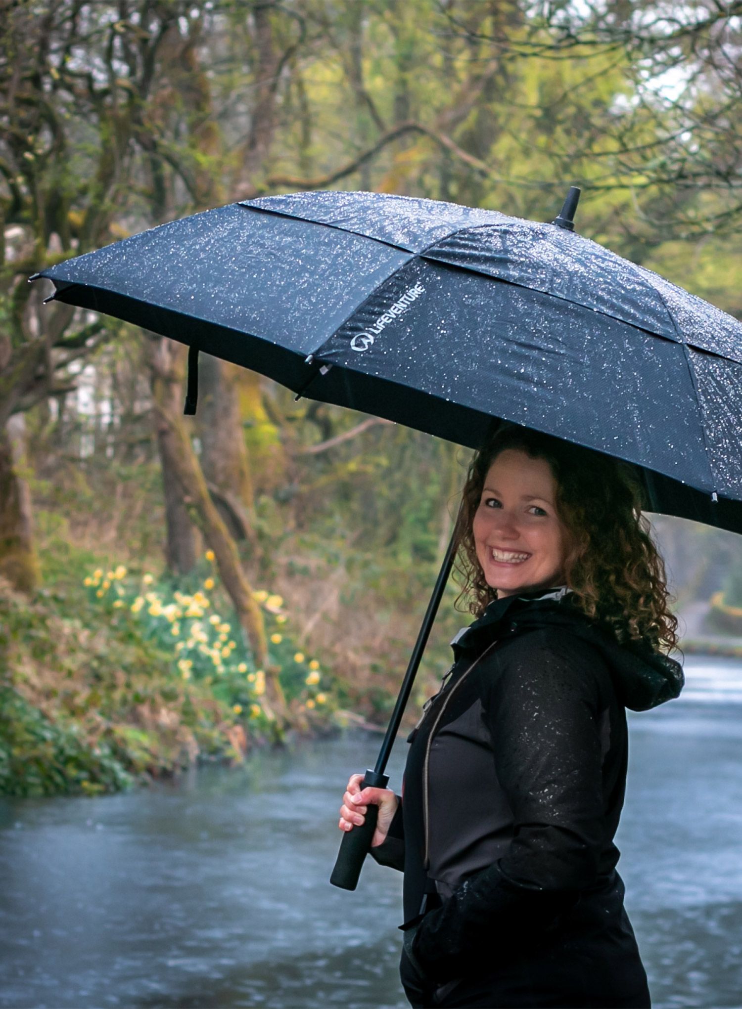 Парасолька Lifeventure XL Trek Umbrella - black