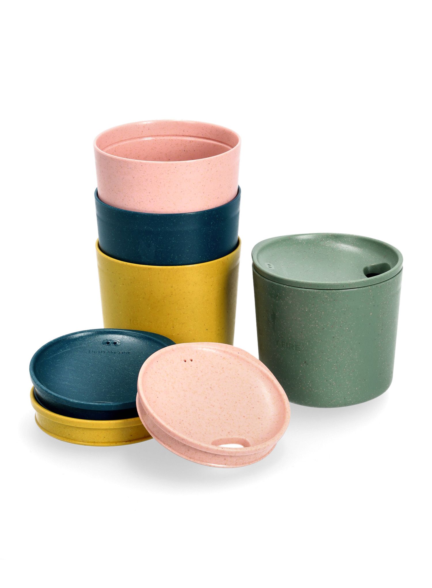 Чашка туристична Light My Fire MyCup'N Lid Short 4-Pack - multicolor