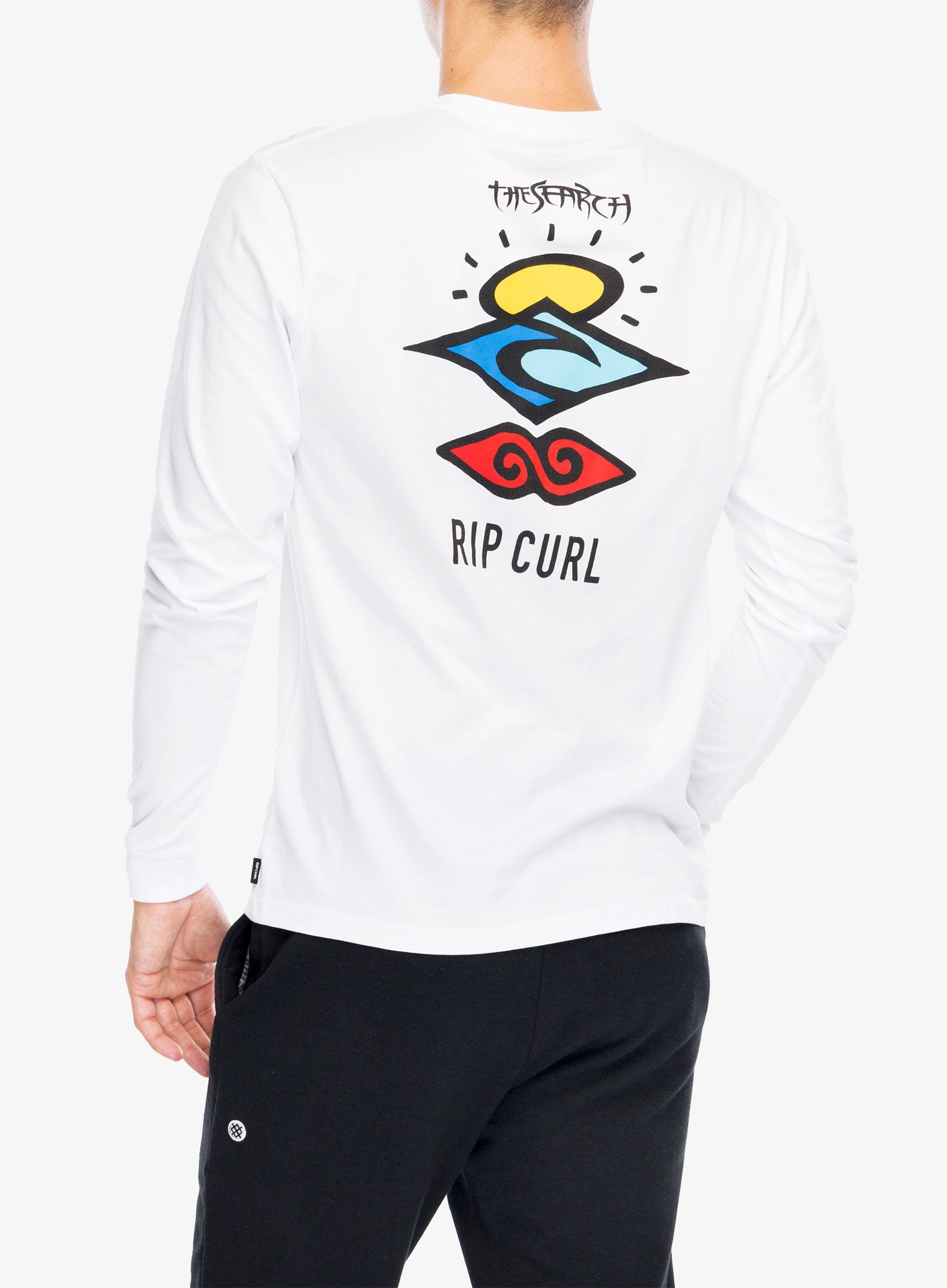 Лонгслів Rip Curl Search Icon L/S Tee - white/white