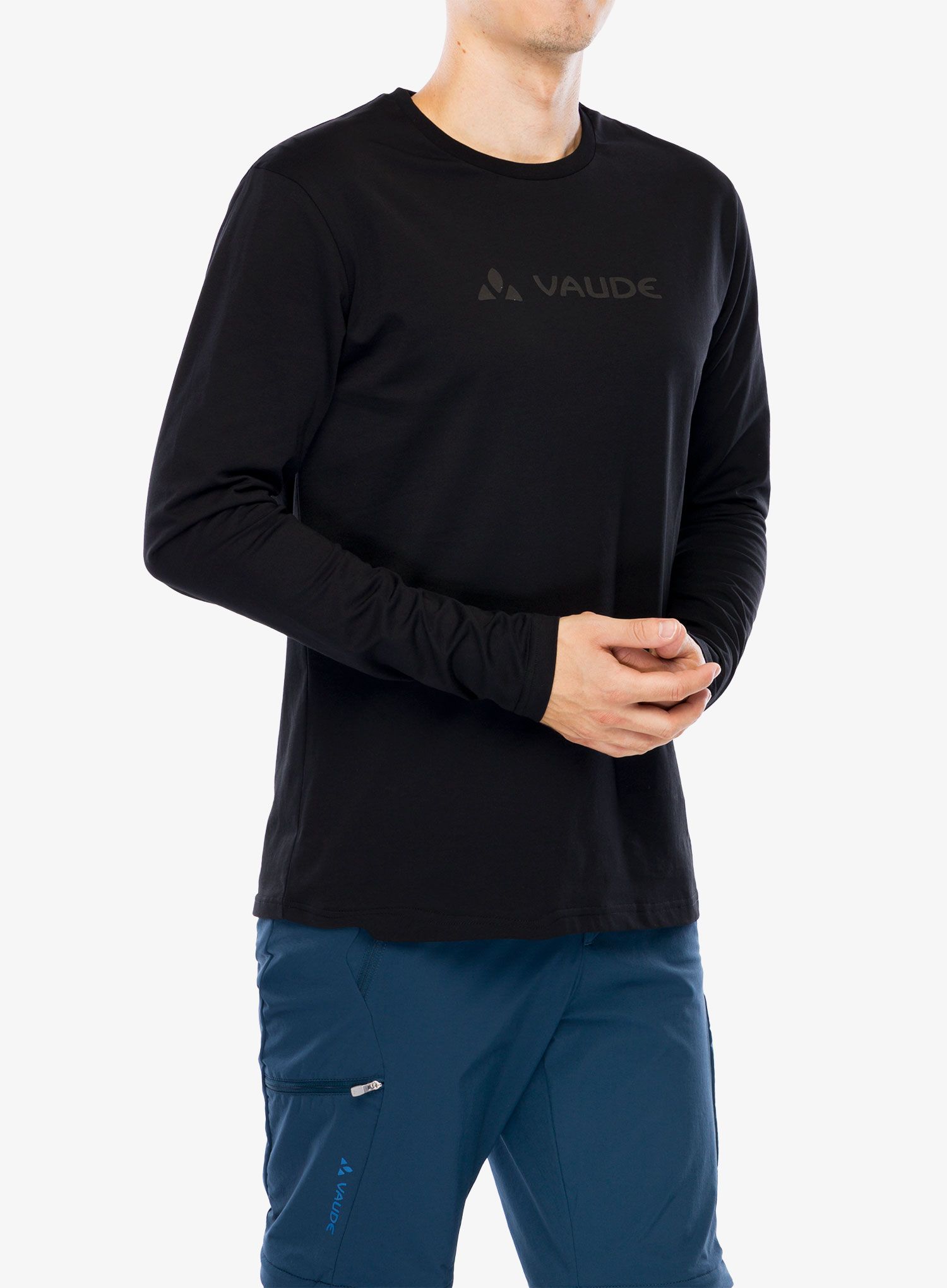 Лонгслів Vaude Logo LS T-Shirt - black