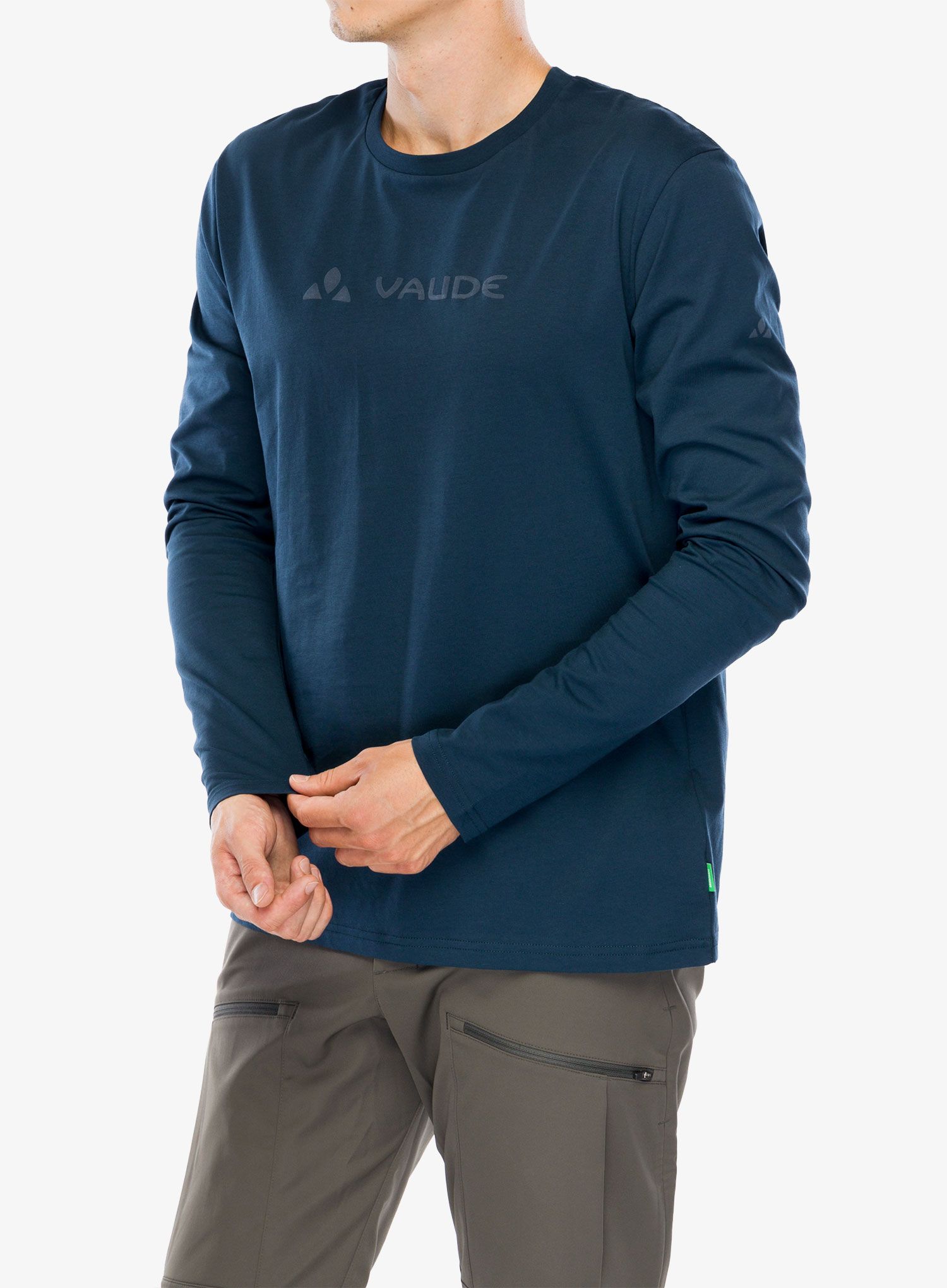 Лонгслів Vaude Logo LS T-Shirt - dark sea