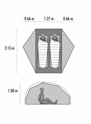Намет 2-місний MSR FreeLite 2 Tan Tent V3