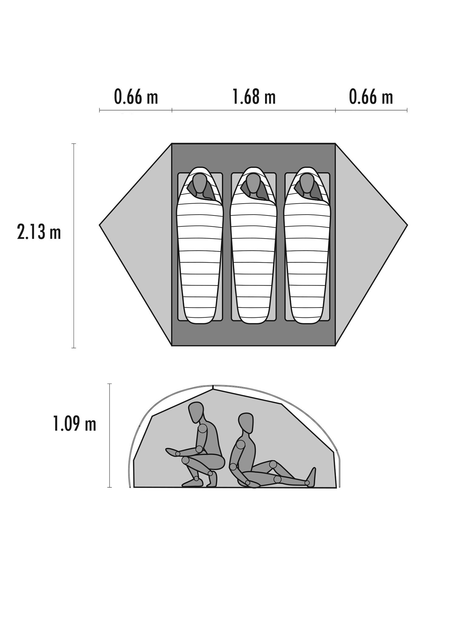 Намет 3-місний MSR FreeLite 3 Tan Tent V3