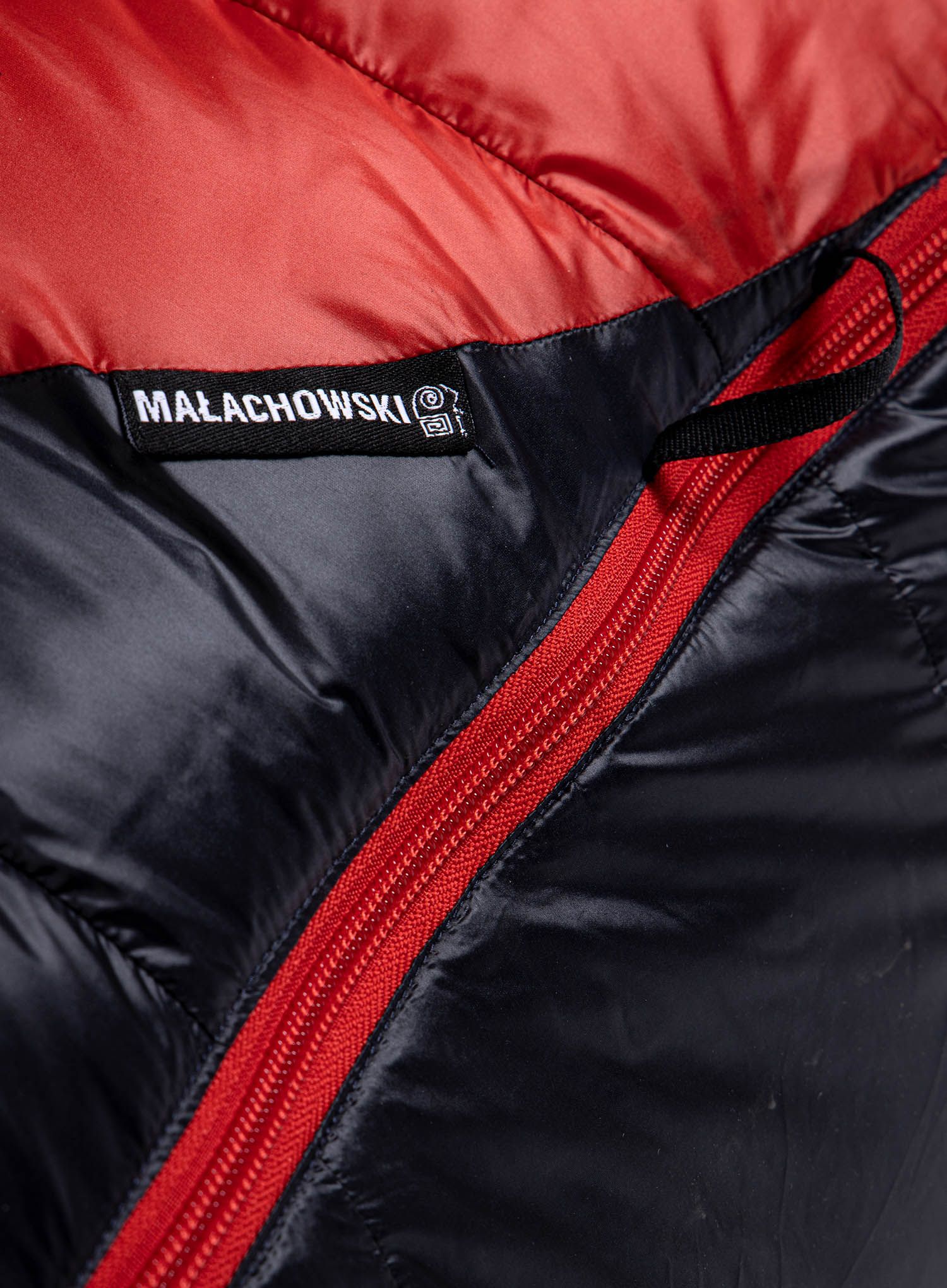 Спальний мішок пуховий Małachowski Climber II 800 (188 cm) - black/red