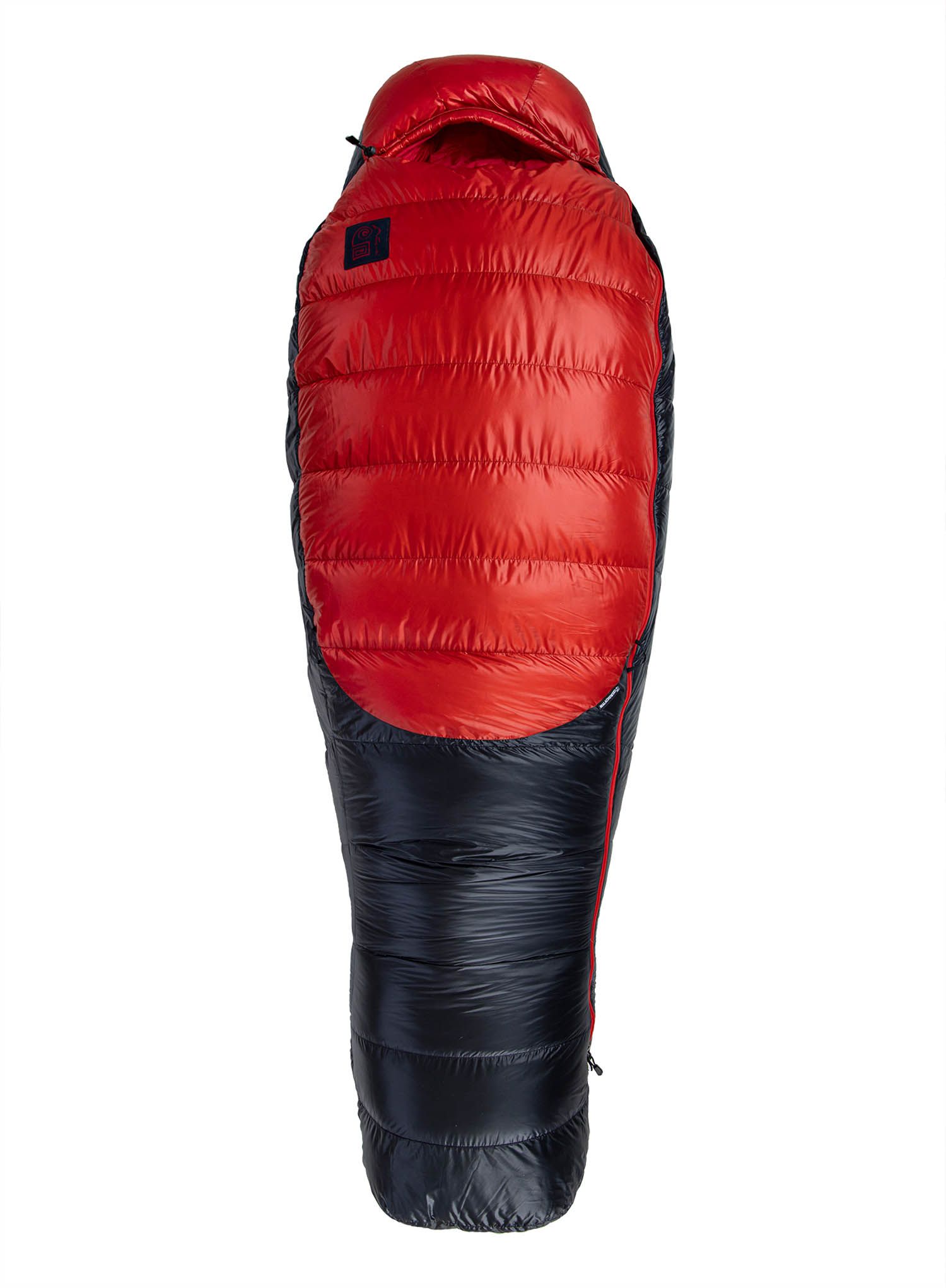 Спальний мішок пуховий Małachowski Climber II 800 (200 cm) - black/red