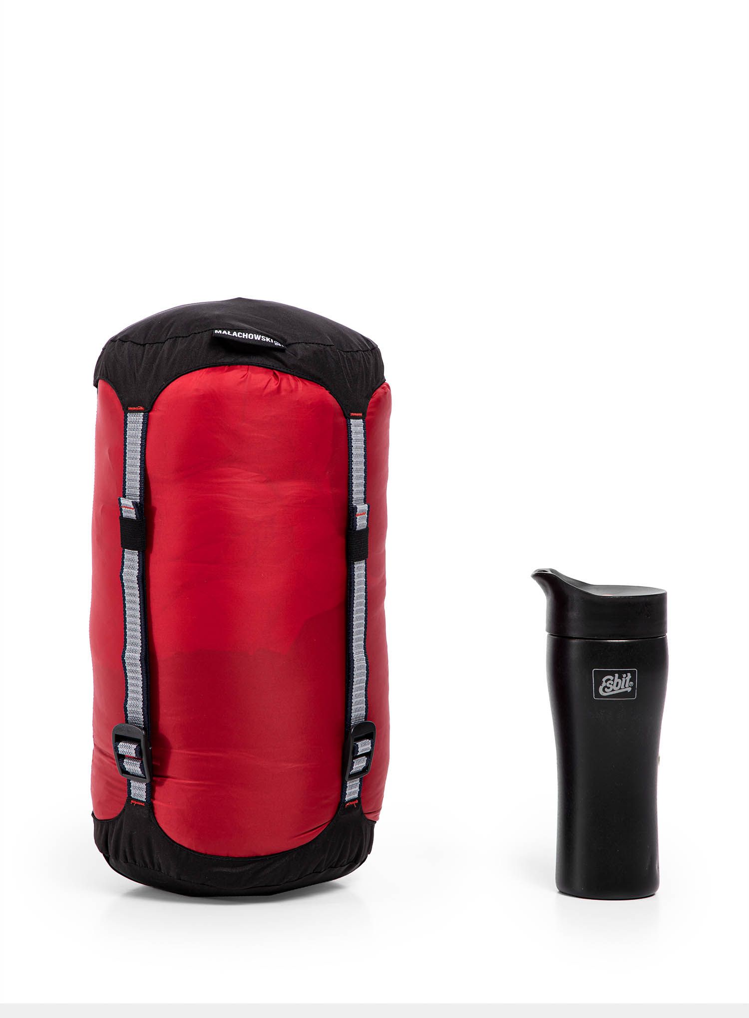 Спальний мішок пуховий Małachowski Climber II 800 (200 cm) - black/red
