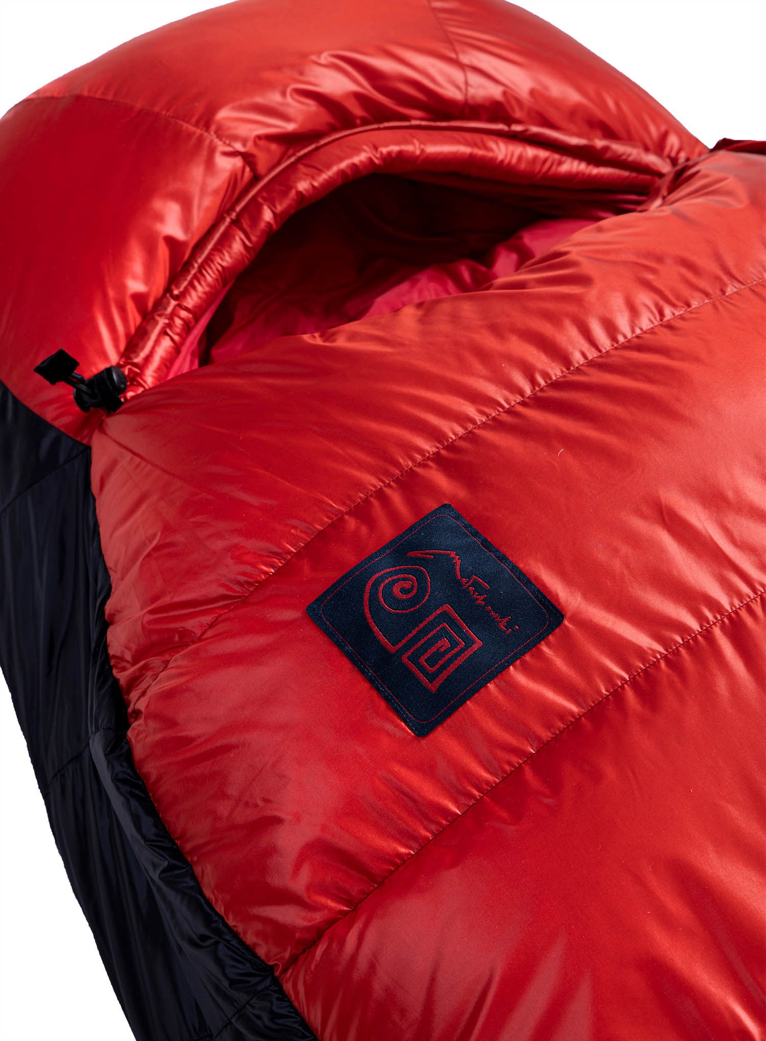 Спальний мішок пуховий Małachowski Climber II 800 (200 cm) - black/red