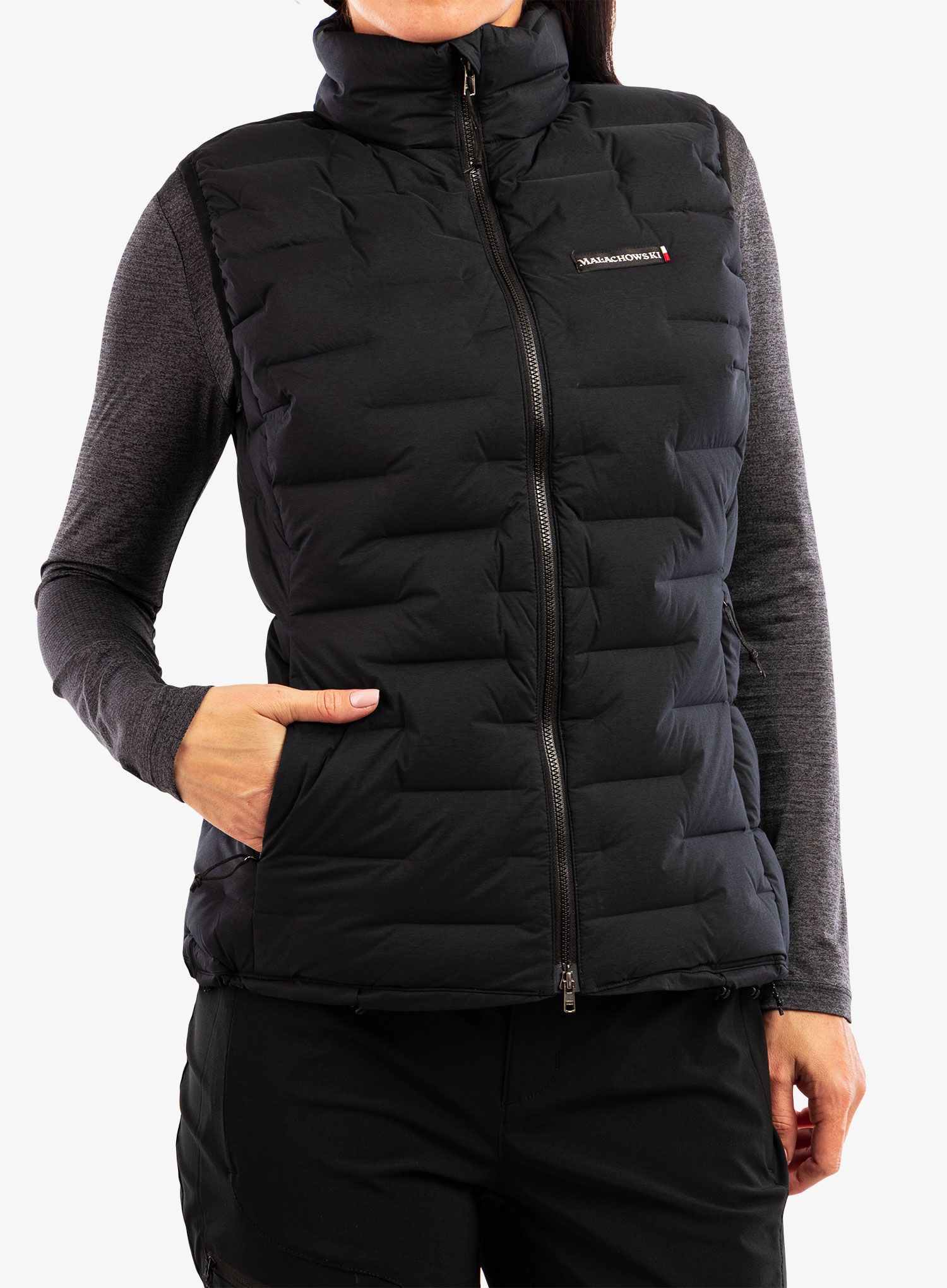 Жилет пуховий жіночий Małachowski ICON Tourist - black/black