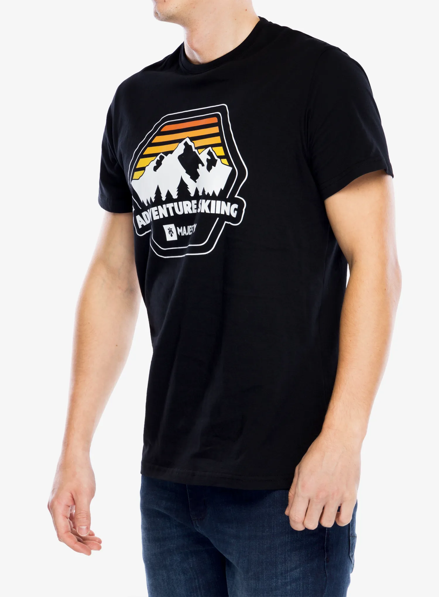 Футболка з принтом Majesty Adventure T-Shirt - black
