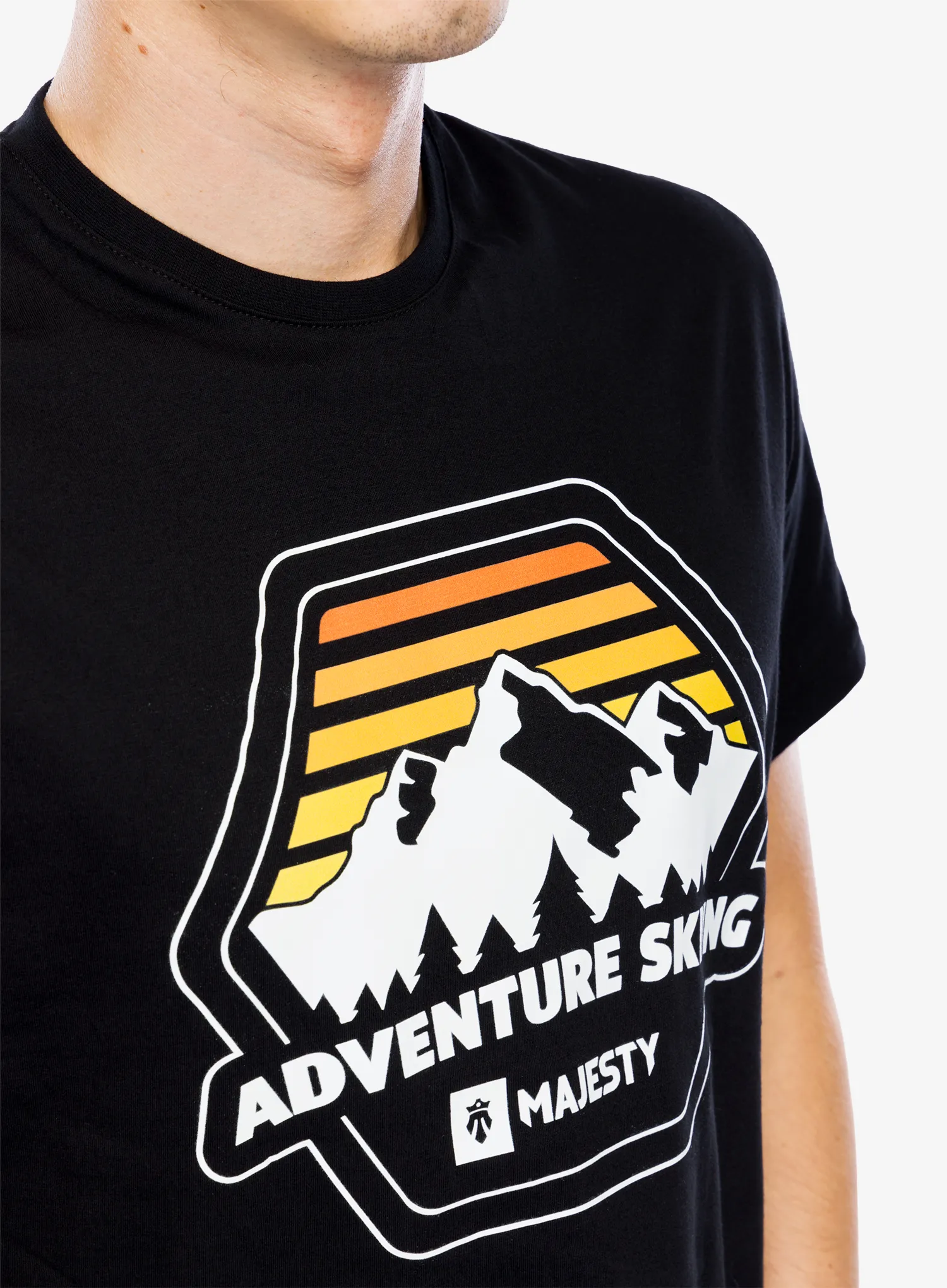 Футболка з принтом Majesty Adventure T-Shirt - black