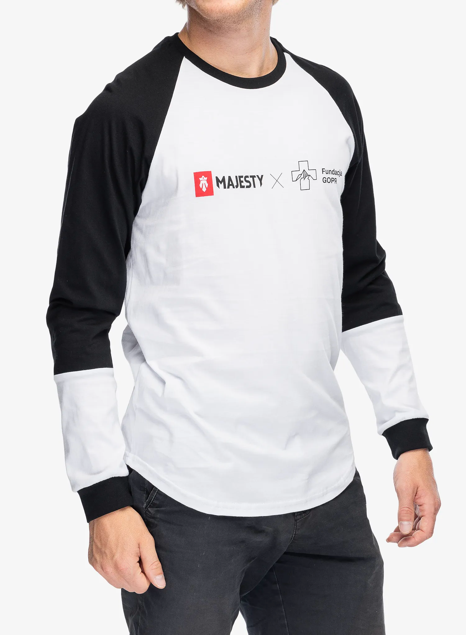 Лонгслів Majesty Fundacja GOPR Help and Protect LS - white