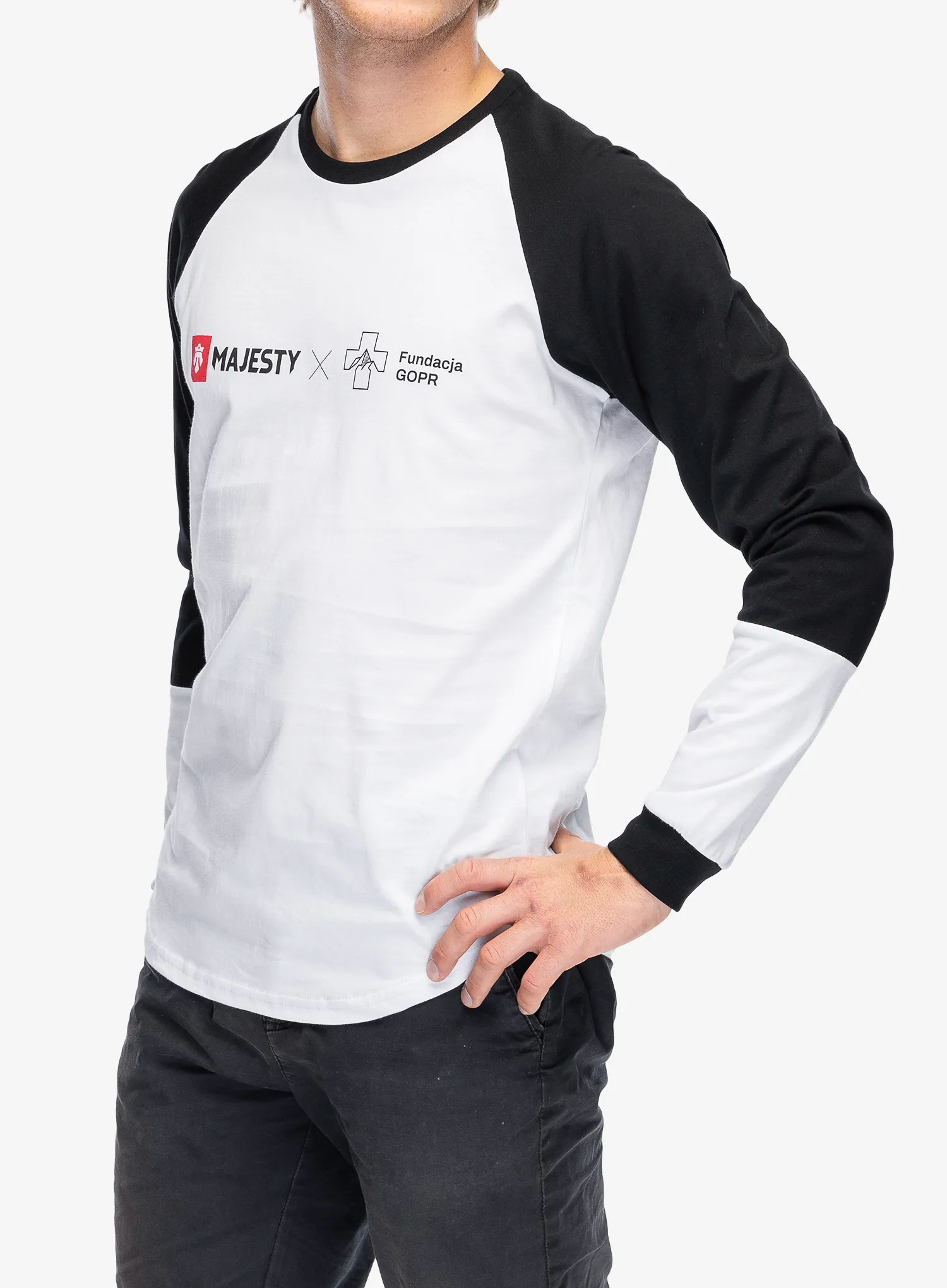 Лонгслів Majesty Fundacja GOPR Help and Protect LS - white