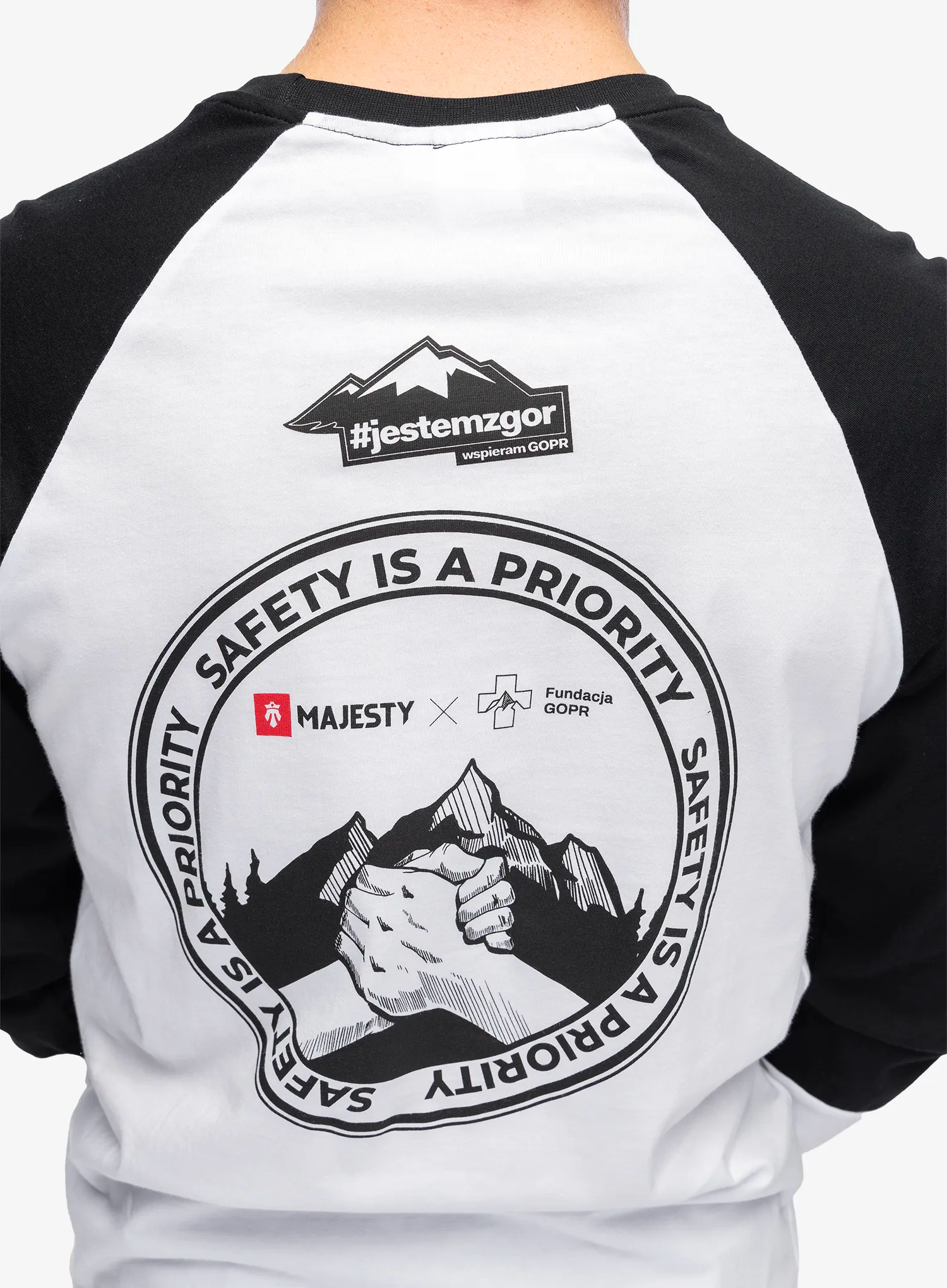 Лонгслів Majesty Fundacja GOPR Help and Protect LS - white