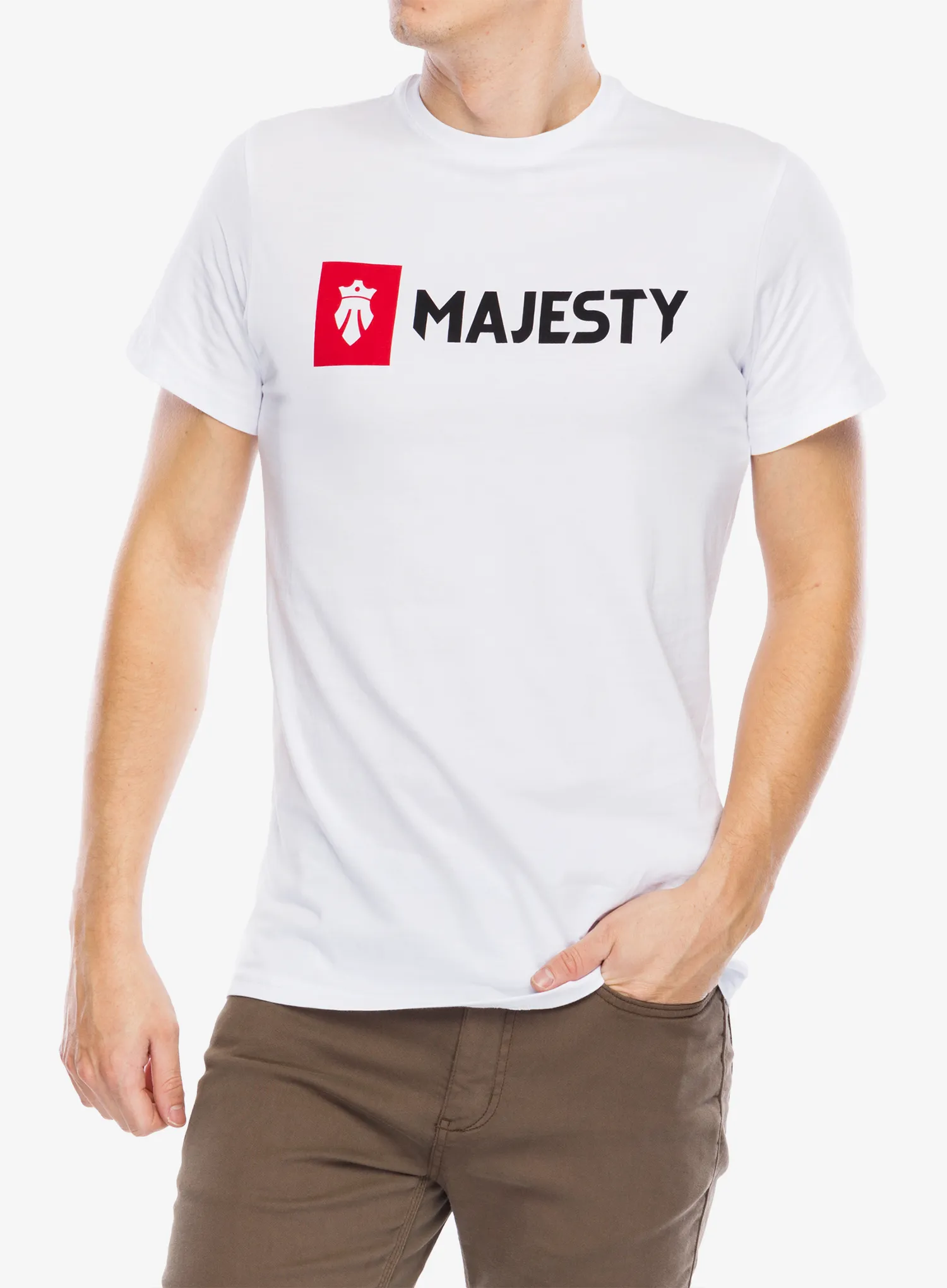Футболка бавовняна Majesty Logo T-shirt - white