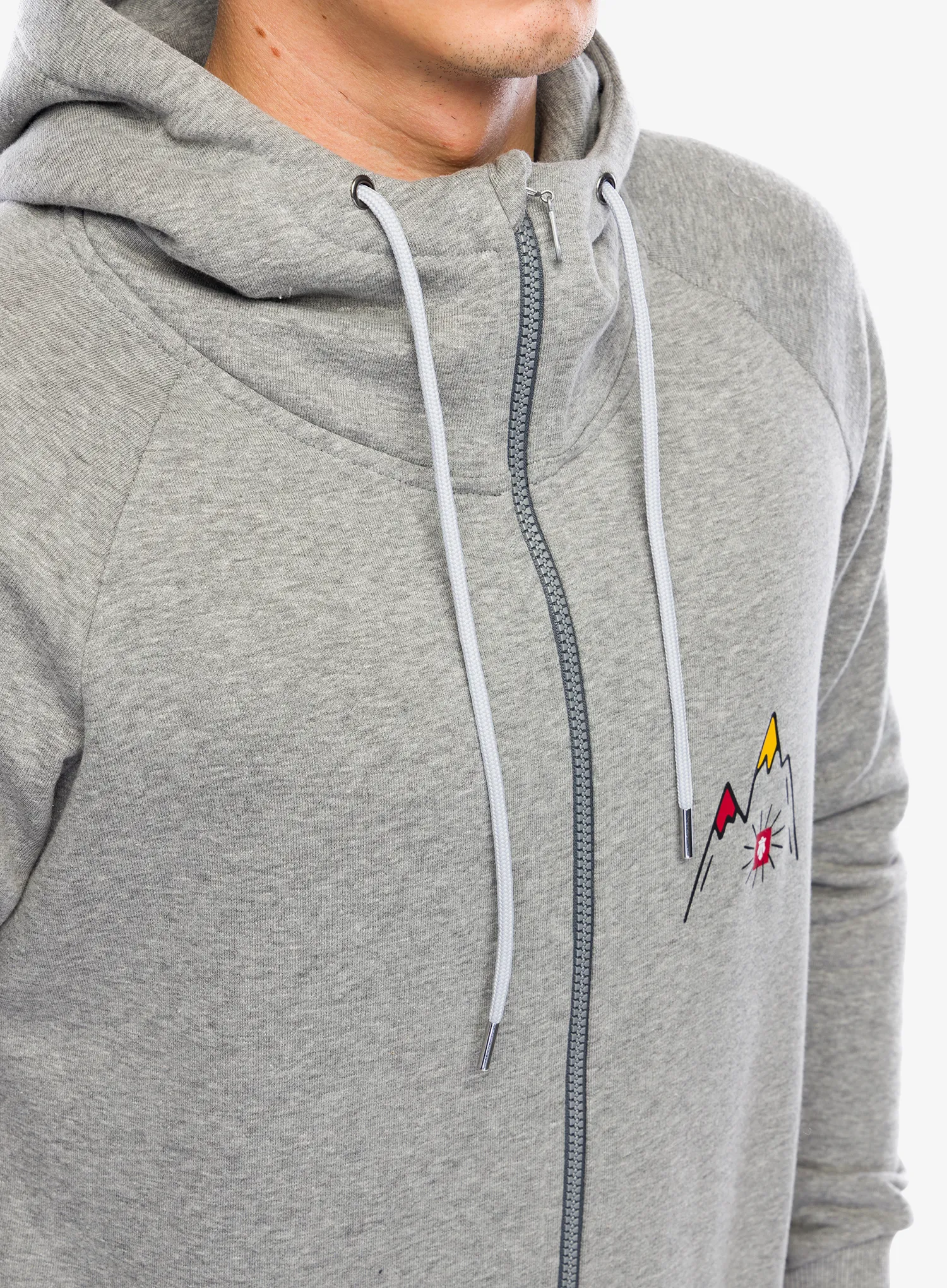 Кофта на замку Majesty Mountain Zipped Hoodie - grey