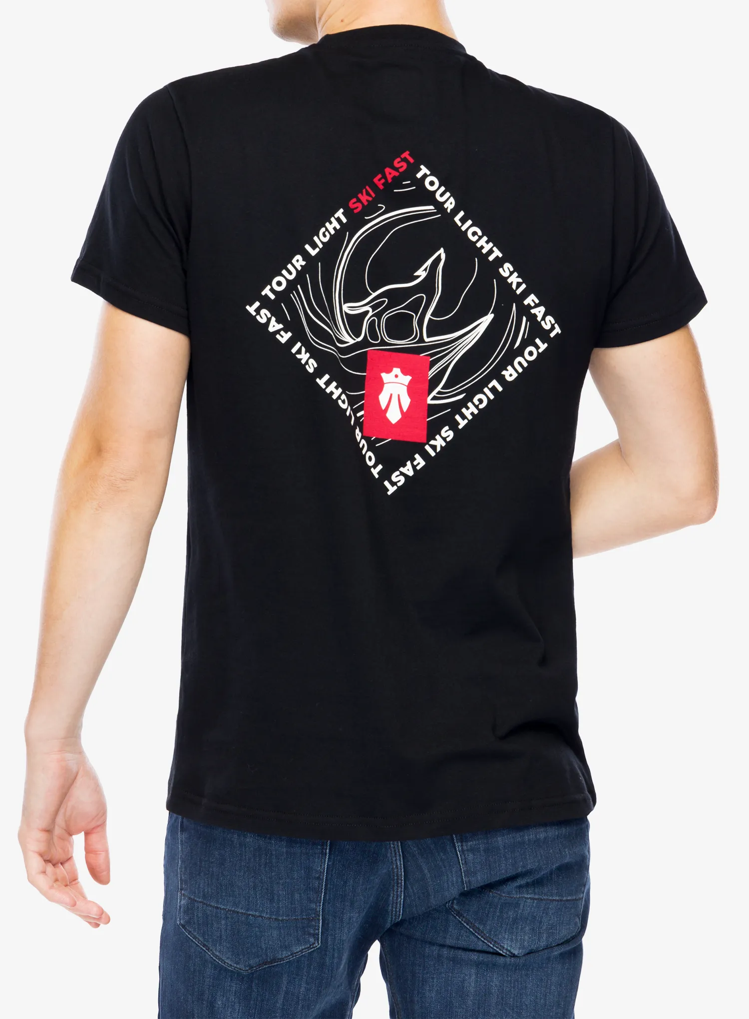 Футболка з принтом Majesty Ski Fast T-Shirt - black