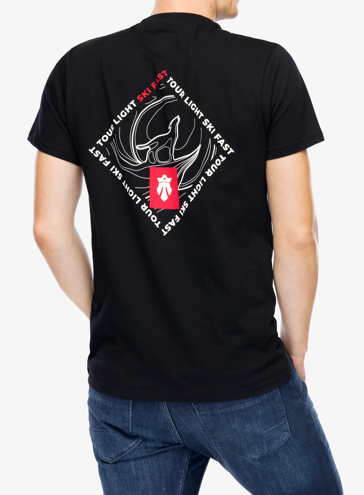 Футболка з принтом Majesty Ski Fast T-Shirt - black