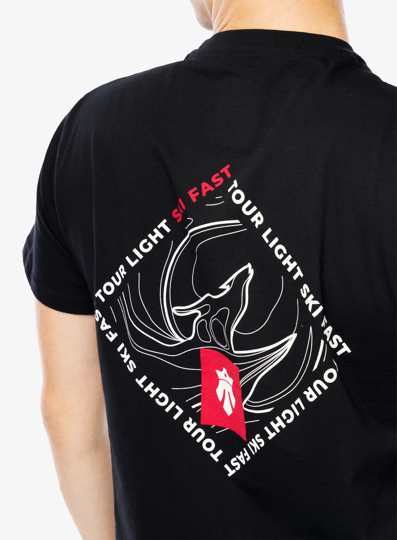 Футболка з принтом Majesty Ski Fast T-Shirt - black