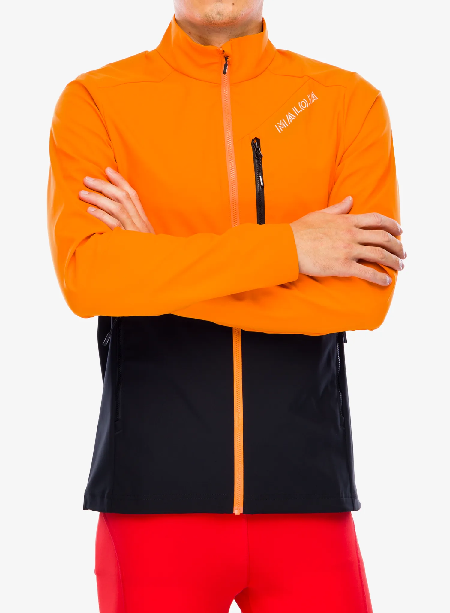 Куртка softshell Maloja Alpel - orange sun multi
