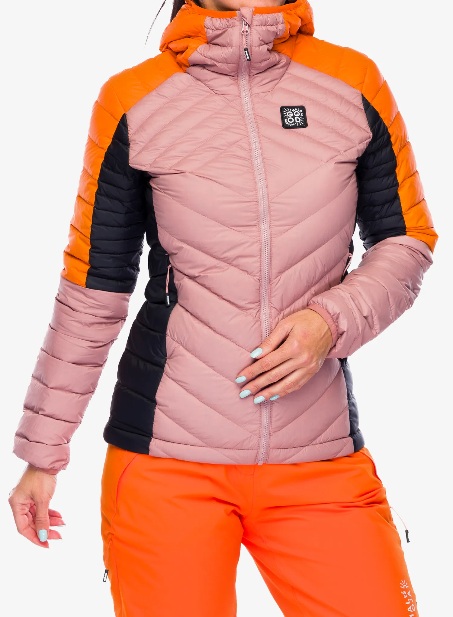 Пуховик жіноча Maloja Argentera - mauve multi