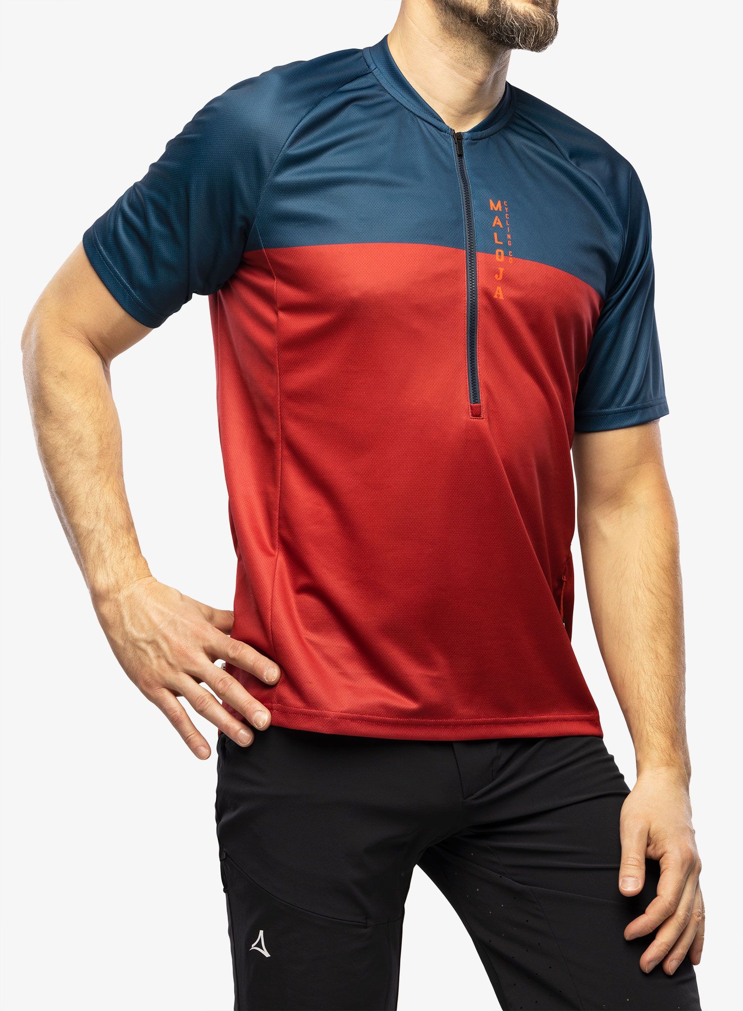 Футболка мтб Maloja Baretti All Mountain - midnight multi